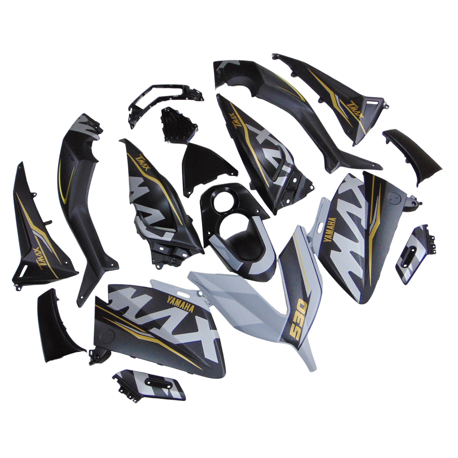 Amotopart Kit Carrénage Yamaha T-Max TMAX530 2015-2016