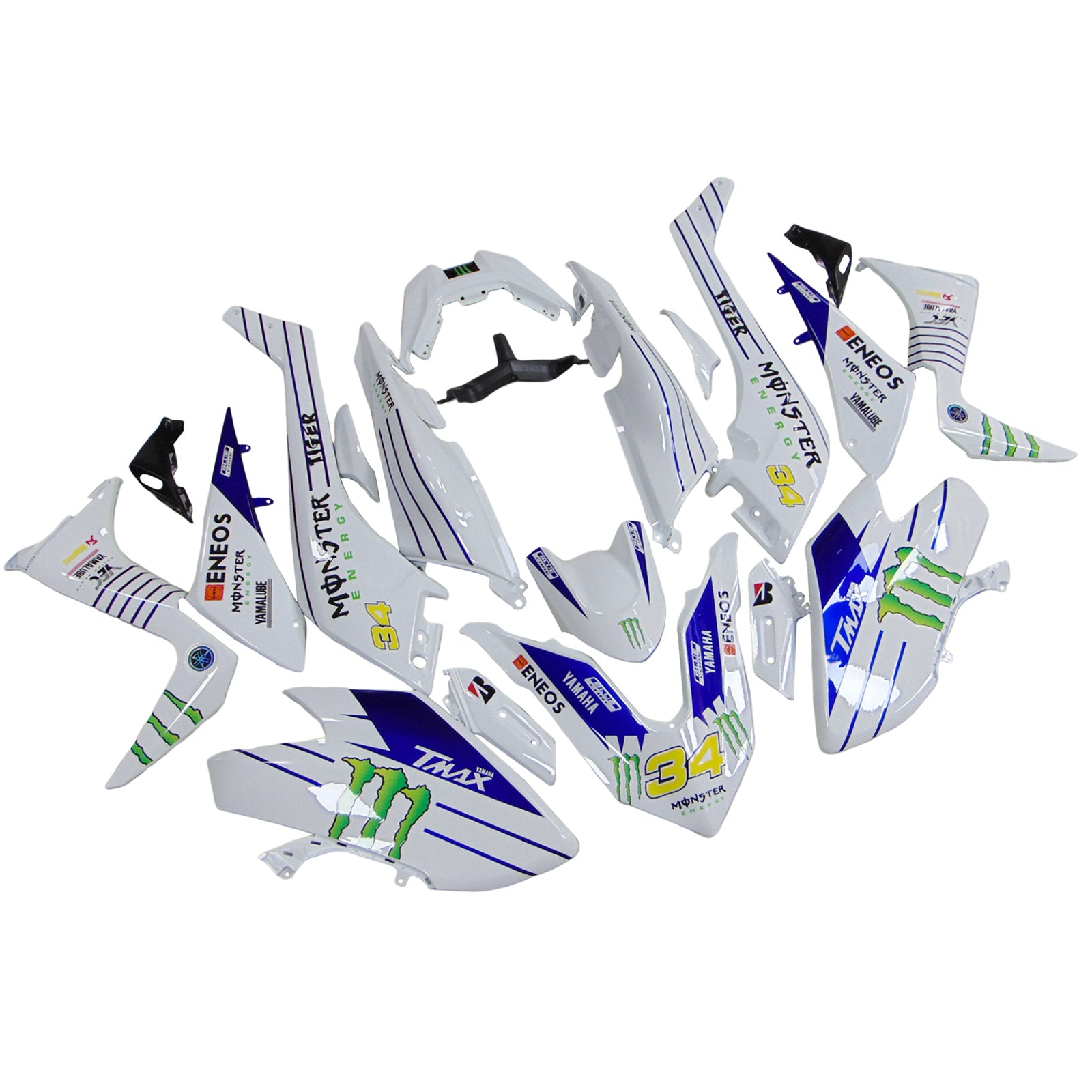 Amotopart Kit Carrénage Yamaha T-Max TMAX530 2017-2018