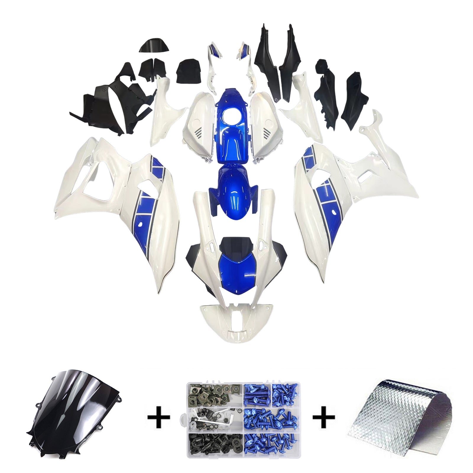 Amotopart Yamaha YZF-R7 2021-2025 ABS muovinen korin suojasarja