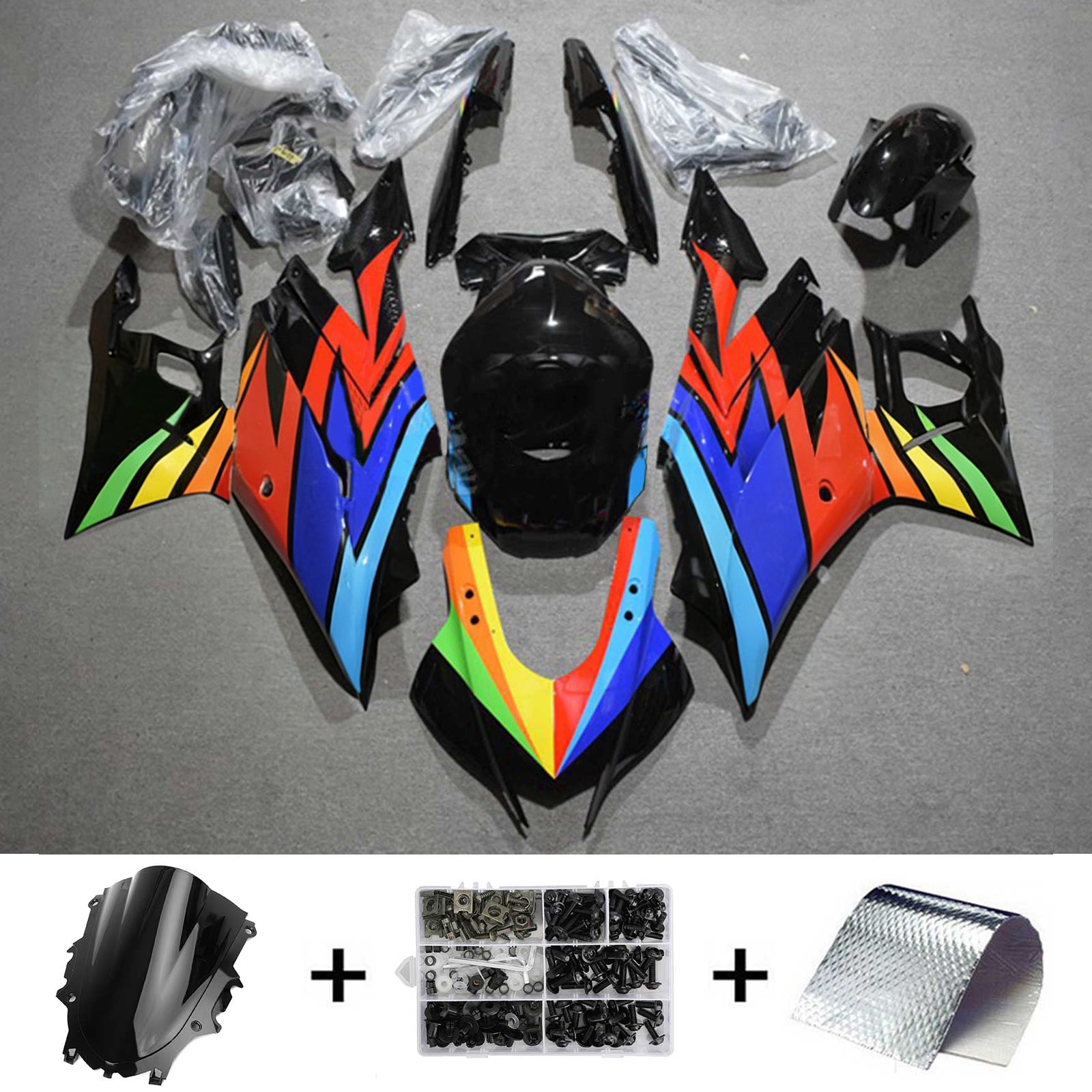 Kit de carénage par injection , carrosserie en plastique ABS Pour Yamaha YZF R3 R25 2022-2024