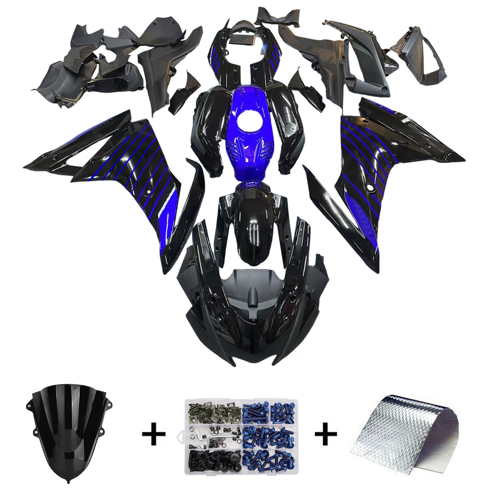 Kit de carénage d'injection pour carrosserie Yamaha YZF R125 2019-2024