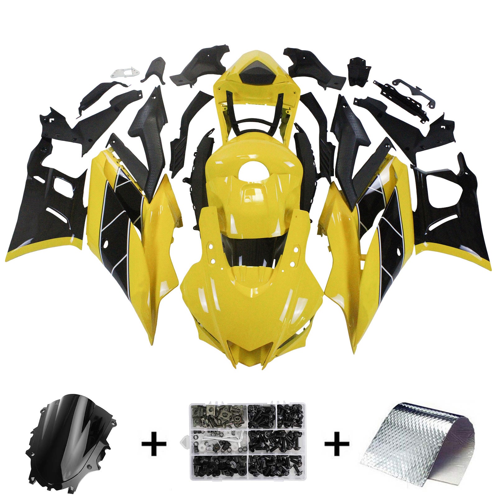 Injectie kuipkit, ABS Plastic carrosserie voor Yamaha YZF R3 R25 2022-2024