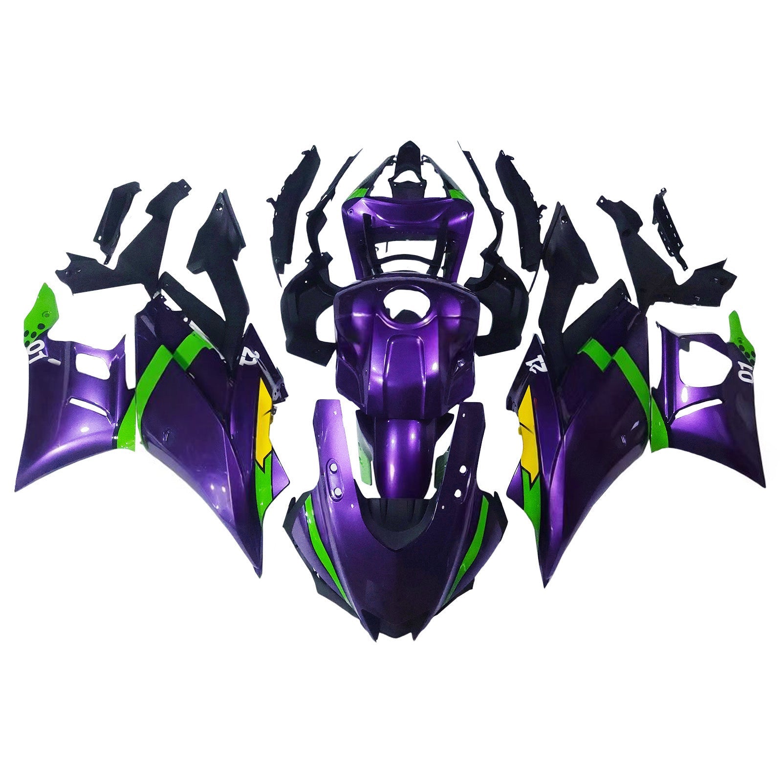 Ruiskutussuojasarja Yamaha YZF-R3 R25 2022-2023 ABS muovinen kori
