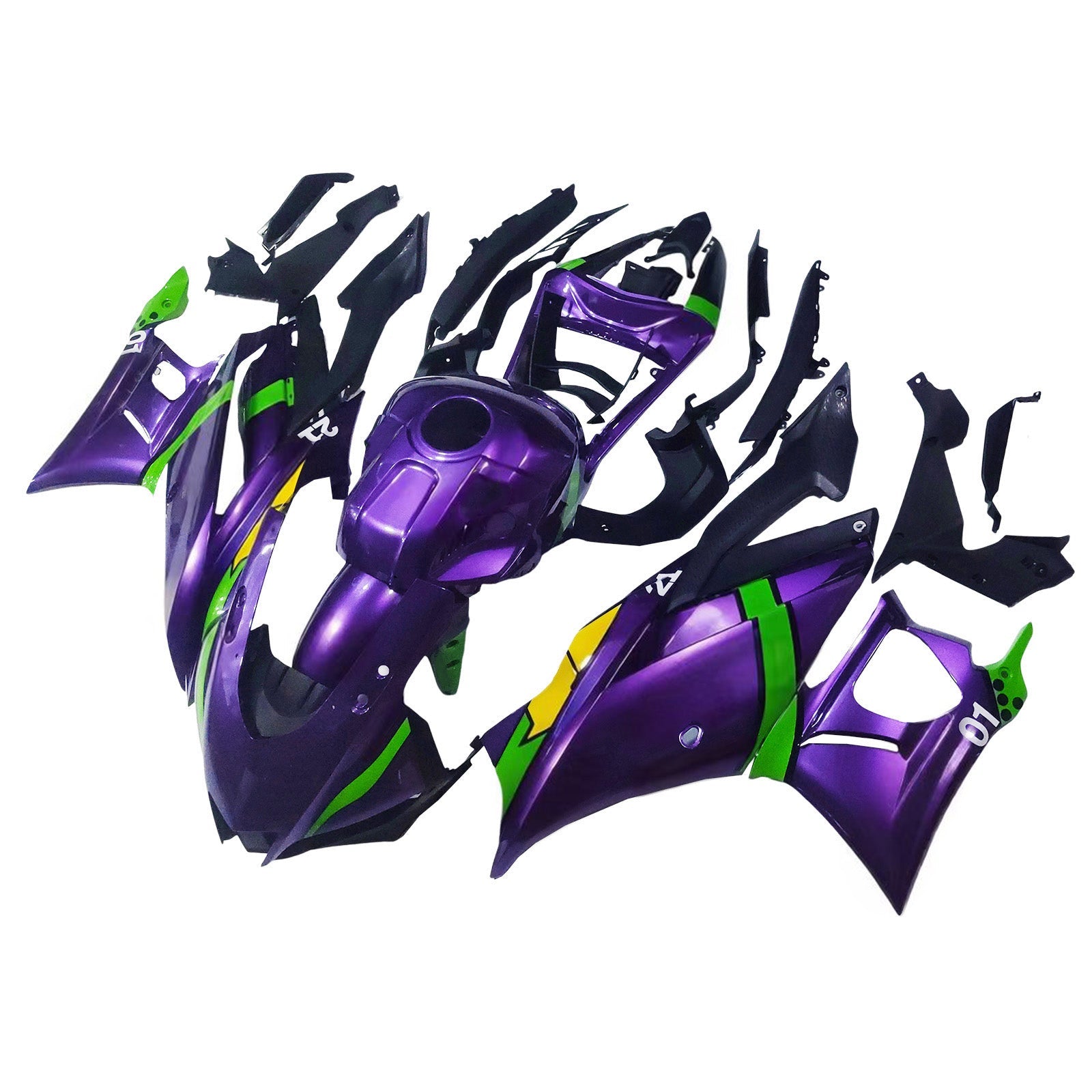 Ruiskutussuojasarja Yamaha YZF-R3 R25 2022-2023 ABS muovinen kori