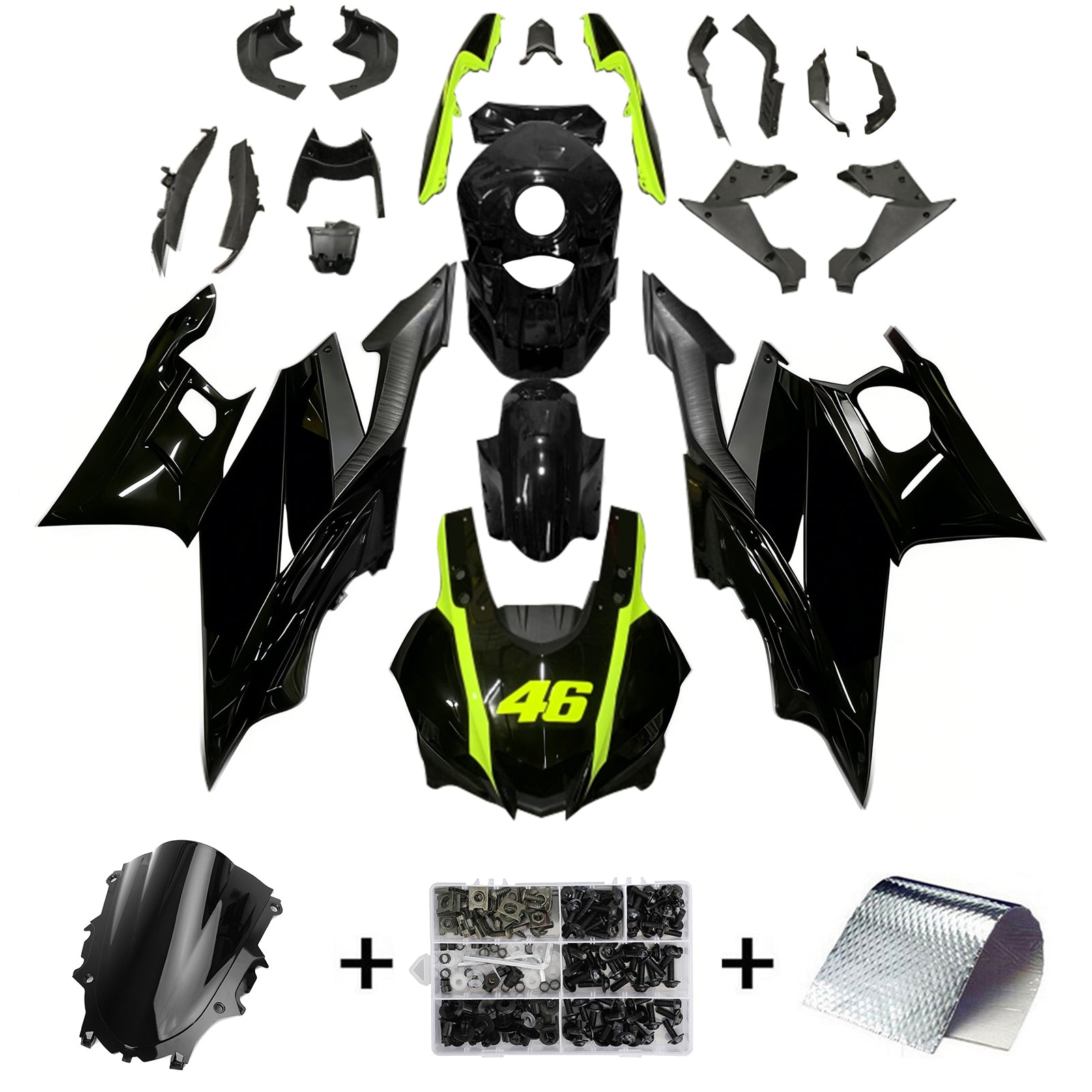 Injection Fairing Kit Bodywork Plastic ABS fit For Yamaha YZF R3 R25 2022-2024