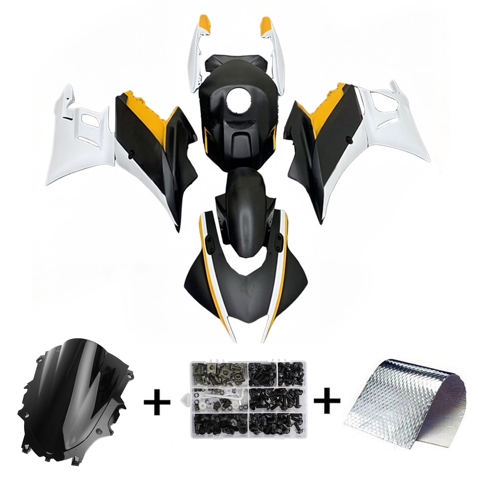 Kit de carénage d'injection Yamaha YZF-R3 R25 2022-2023, carrosserie en plastique ABS