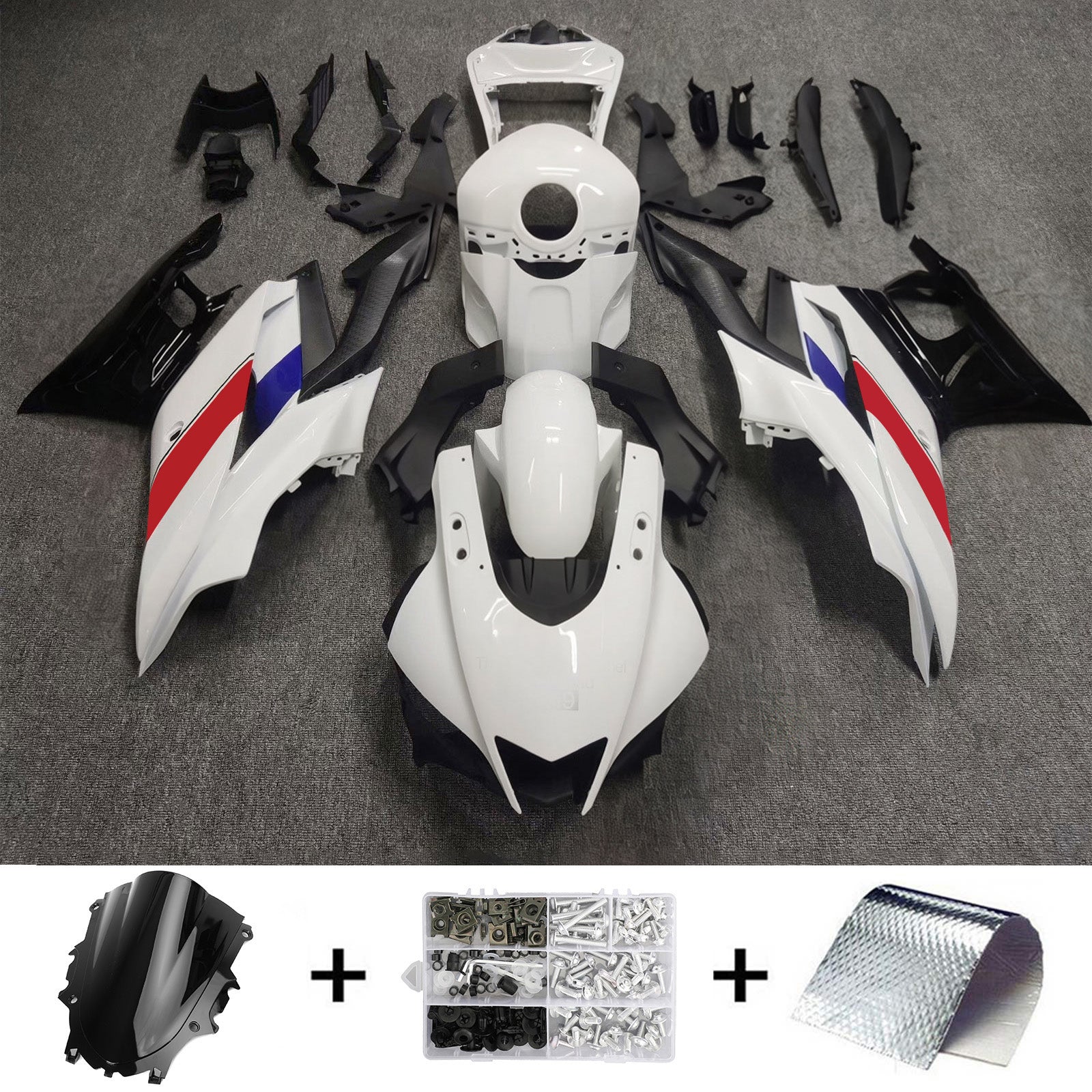 2022-2023 Yamaha YZF-R3 2022-2023 R25 Kit de carénage d'injection carrosserie plastique ABS