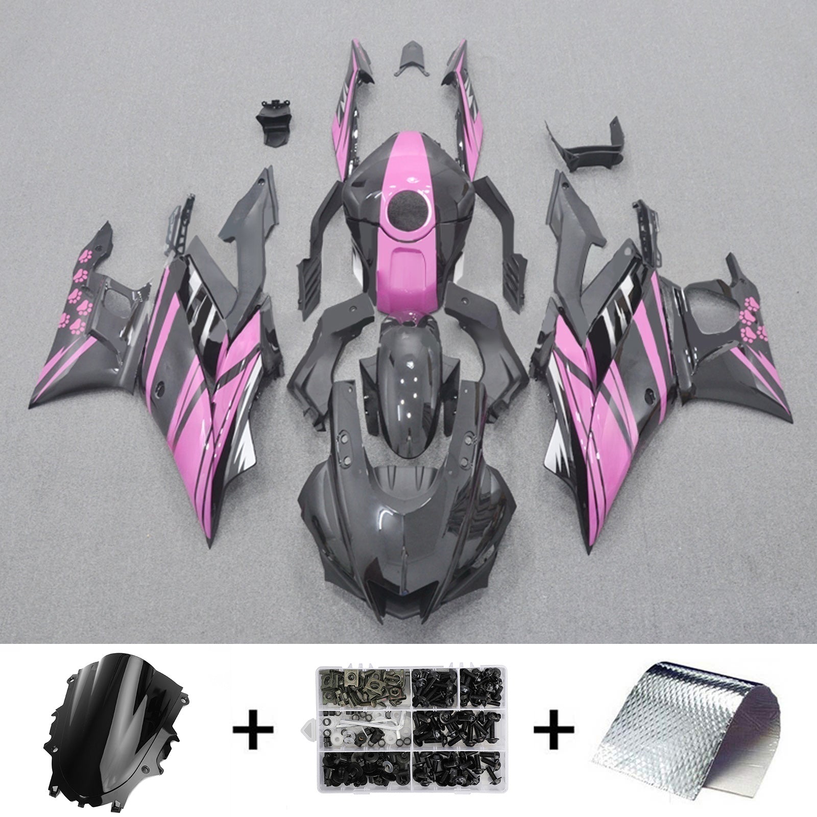 Kit de carénage d'injection Yamaha YZF-R3 R25 2022-2023, carrosserie en plastique ABS