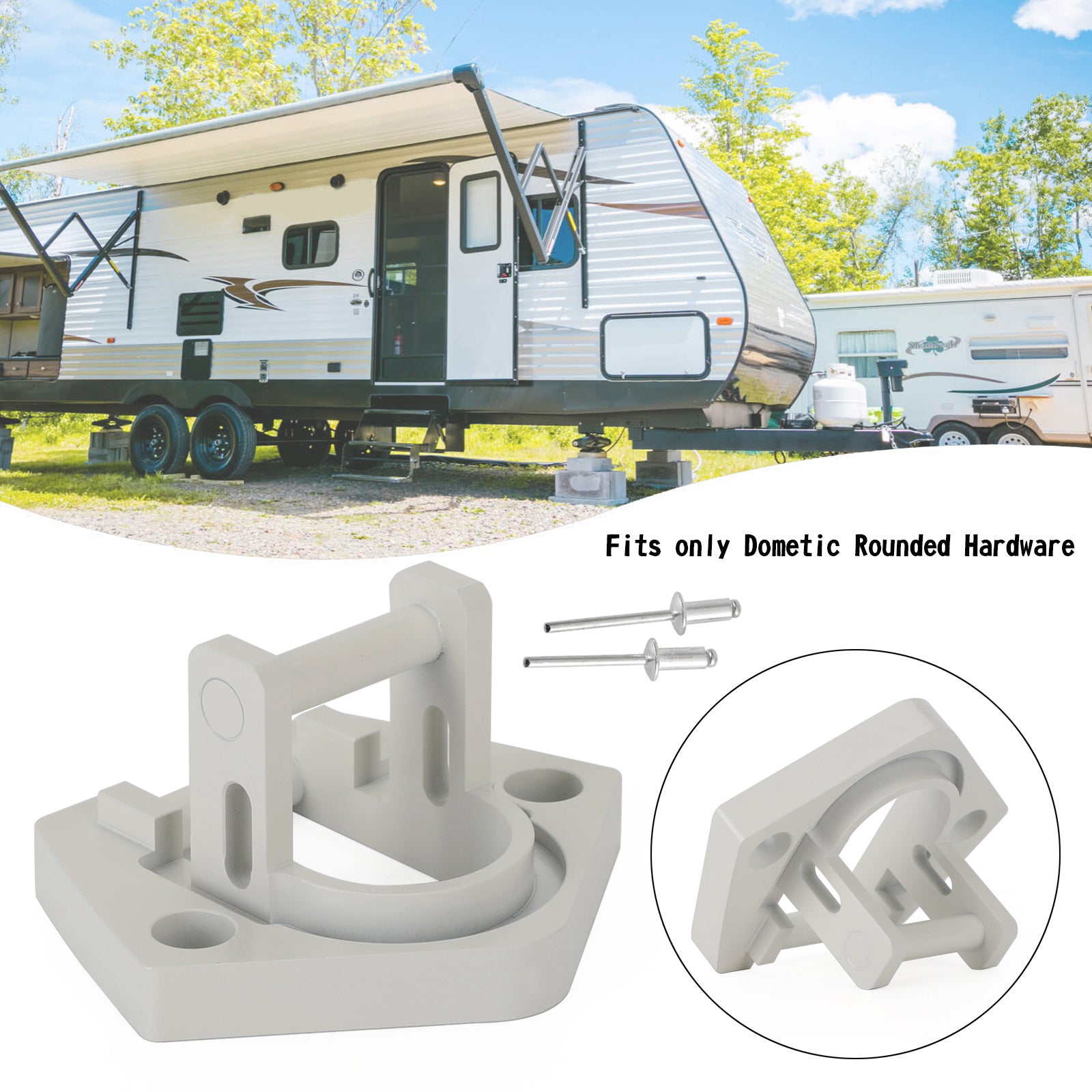 Hardware per tendalino camper in alluminio per sostituzione del movimento centrale del tendalino Sunchaser II U