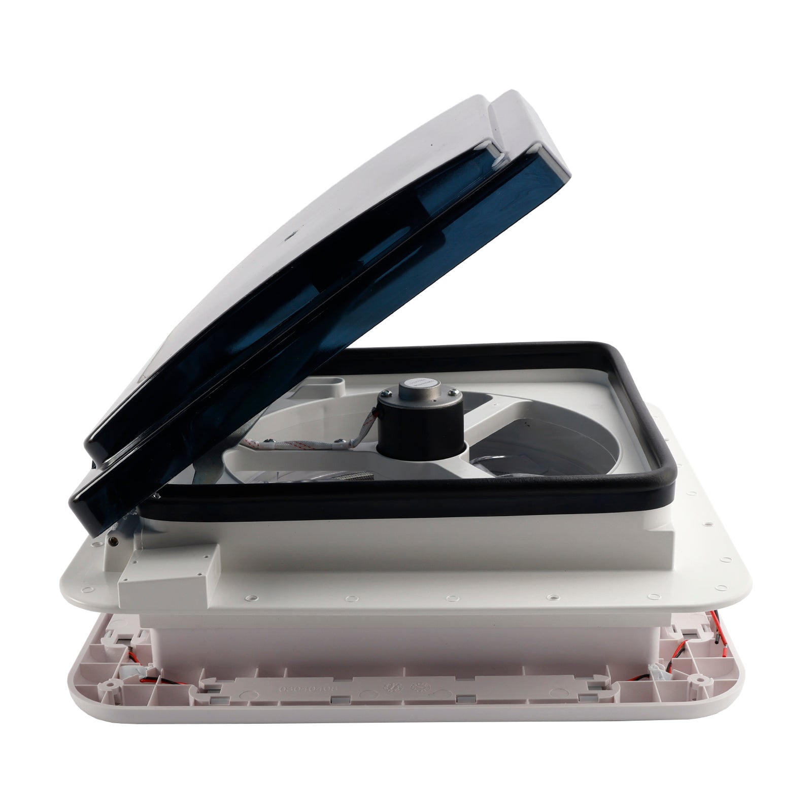 Évent de toit de caravane de camping-car de 11 pouces, moteur avant et arrière, puits de lumière 12V avec lumière LED