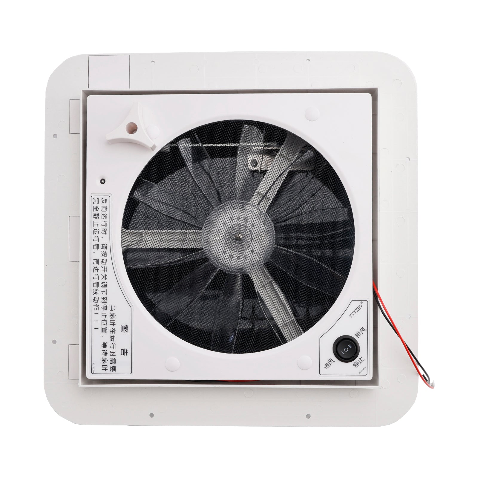 Ventilatore da tetto per camper da 11 pollici con illuminazione a LED, finestra da tetto per camper da 12 V