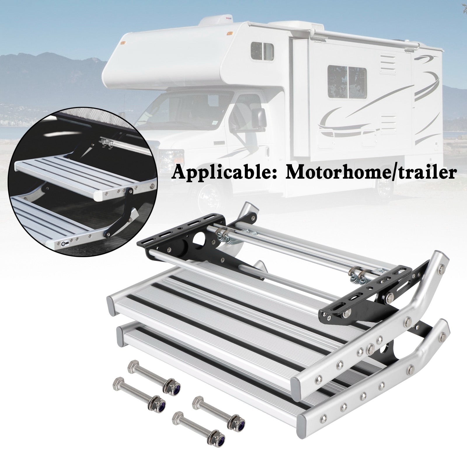 Double marche antidérapante pour camping-car (150 kg)
