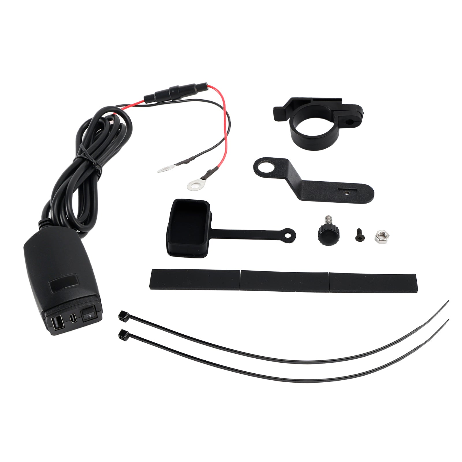 USB polnilnik USB za krmilo za motorna kolesa, adapter PDP+QC3.0 Tip C