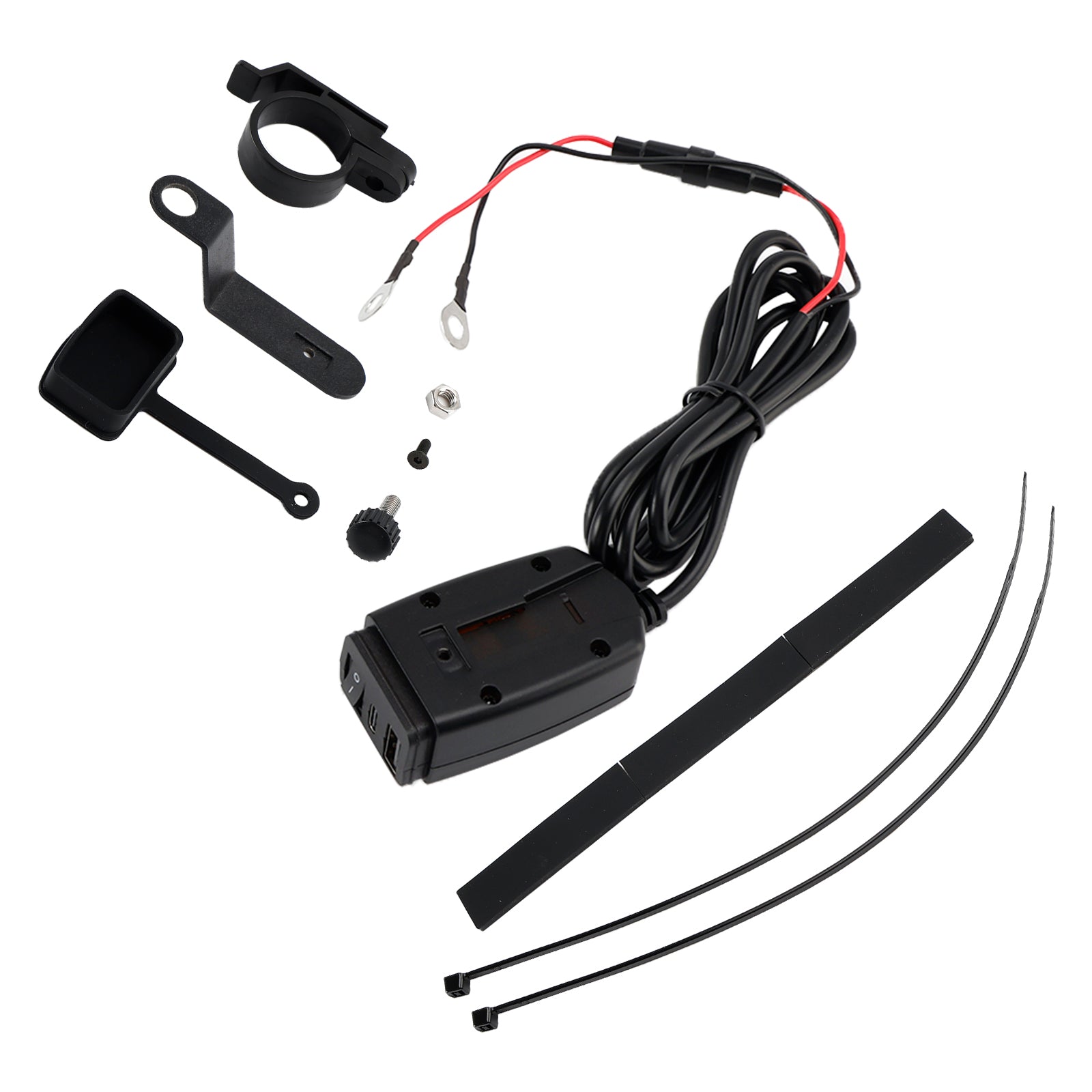 USB polnilnik USB za krmilo za motorna kolesa, adapter PDP+QC3.0 Tip C