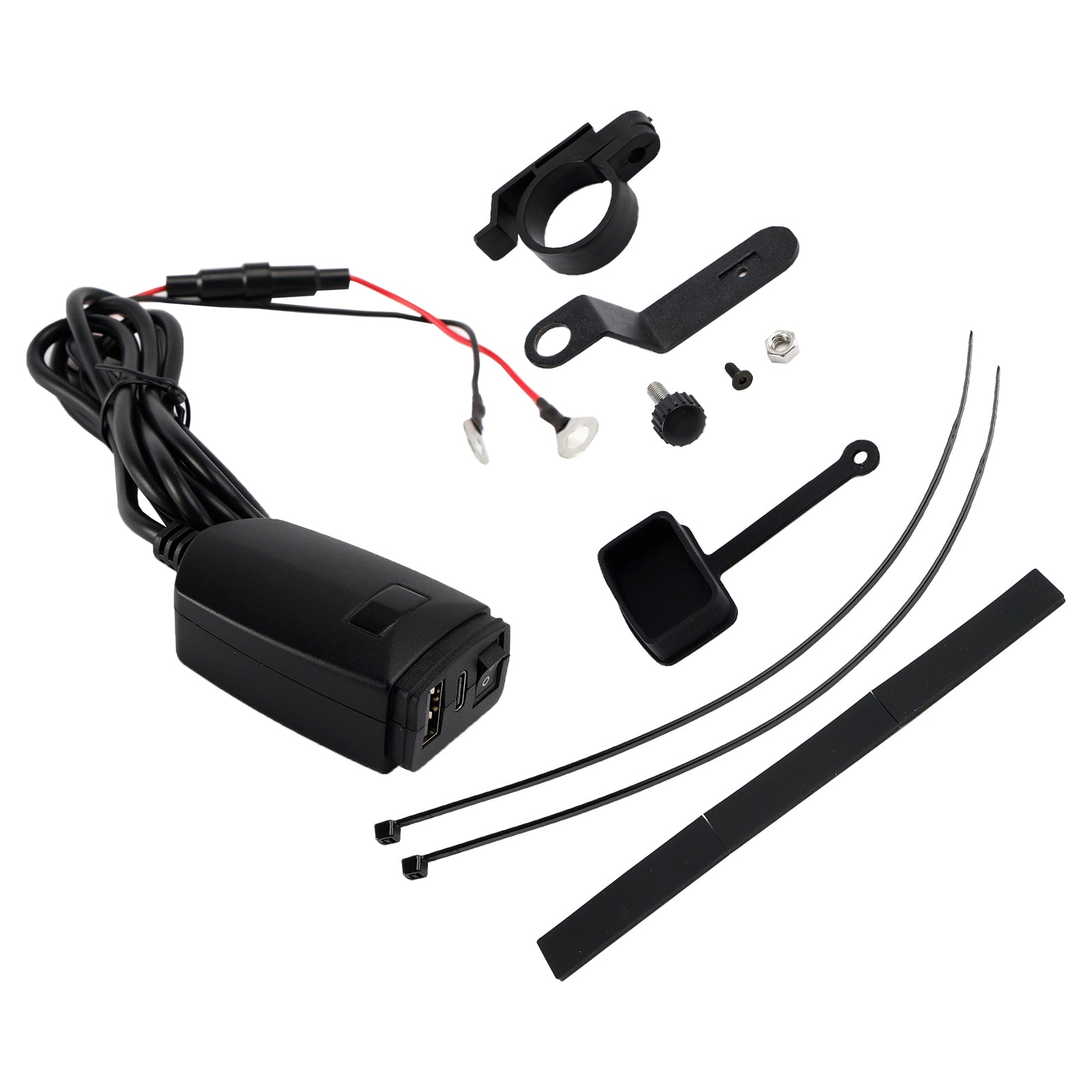 USB polnilnik USB za krmilo za motorna kolesa, adapter PDP+QC3.0 Tip C