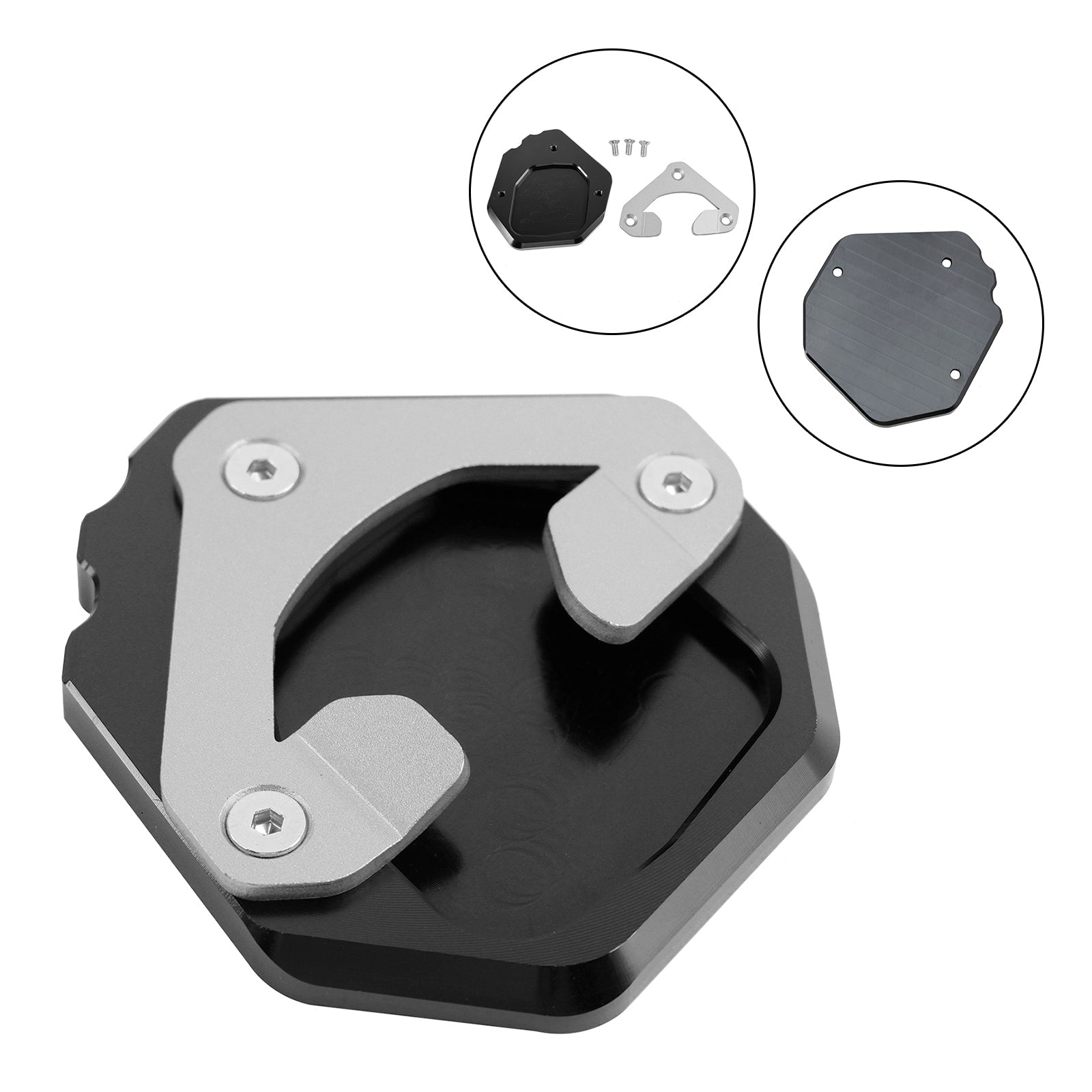 Support de plaque d'agrandissement de béquille Yamaha Tenere 700 2019-2023