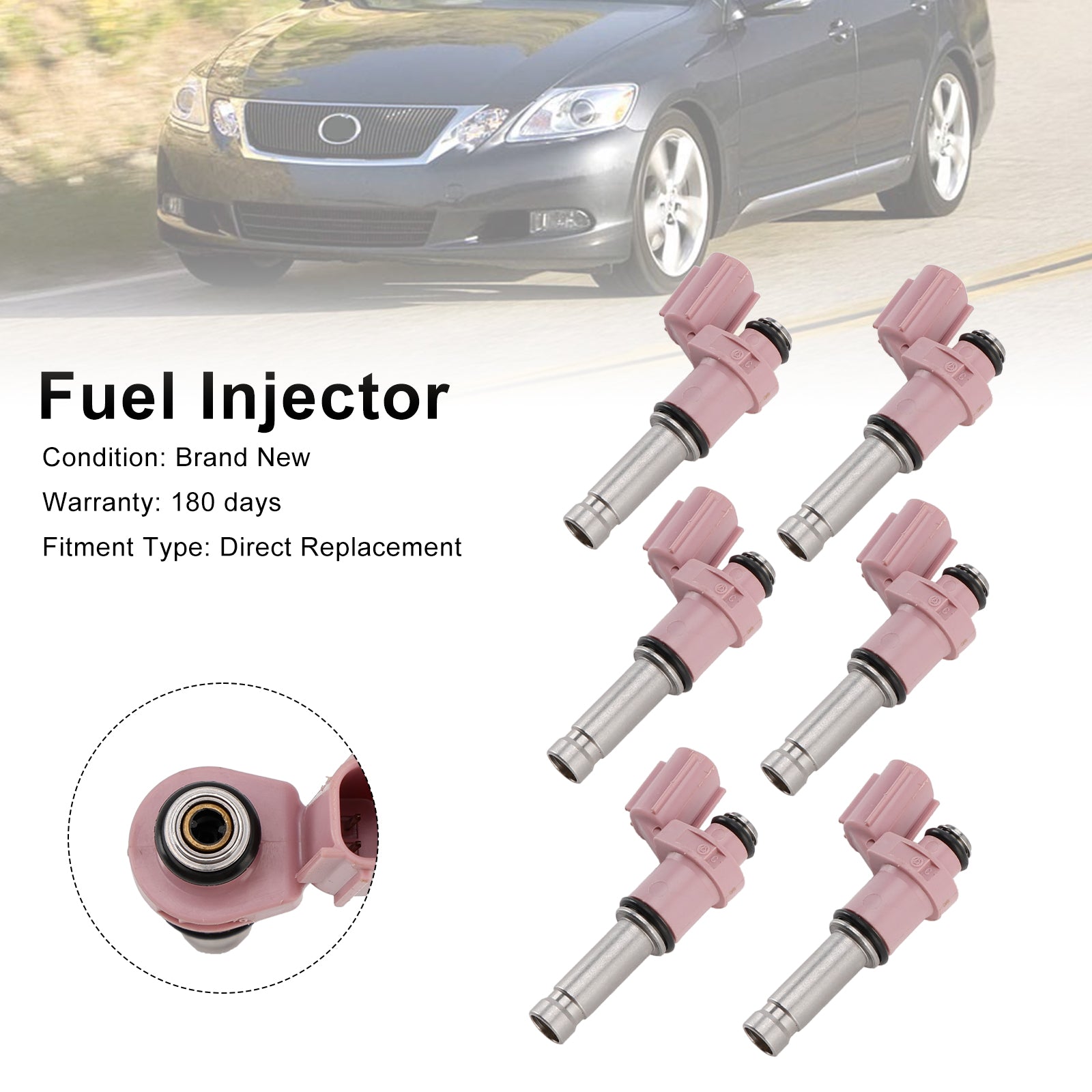 6-częściowy wtryskiwacz paliwa 23250-31070 dla Lexus GS350 3,5L V6 2007-2015 dla RC350