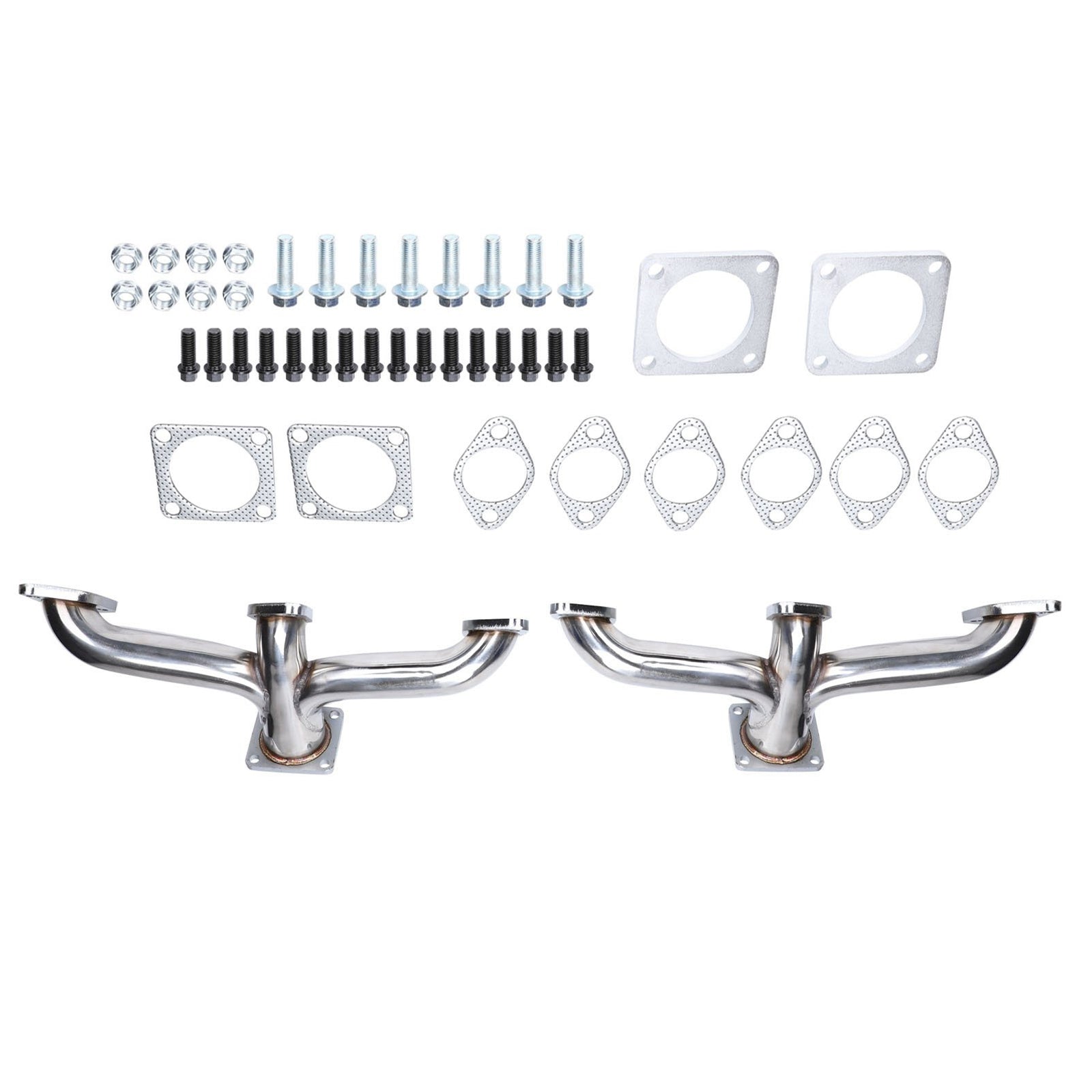 Échappement Header Shorty pour Pickup Ford Flathead V8 1932-1953 - Acier Inox