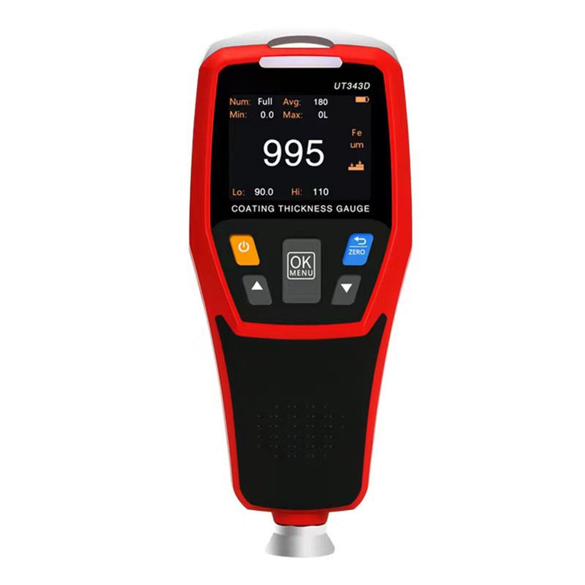 UT343D Digitale laagdiktemeter, meetbereik: 0-1250 µm