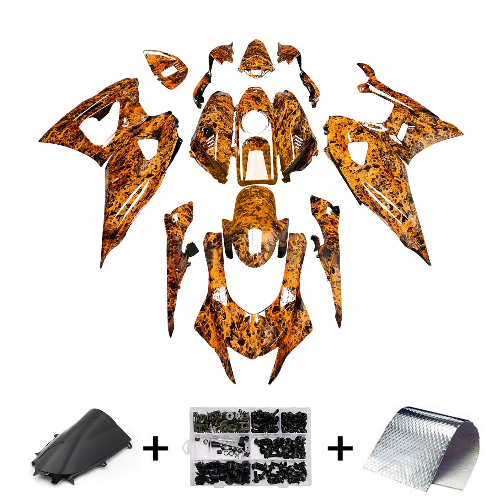 Kit de carenado inyectado de plástico ABS para Yamaha YZF-R7 2021-2025