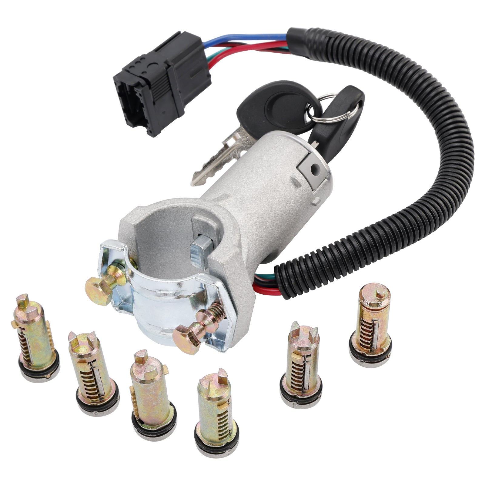 Antirrobo de encendido + 6 cilindros de cierre + llave 2996075 Para Iveco Daily 06-12