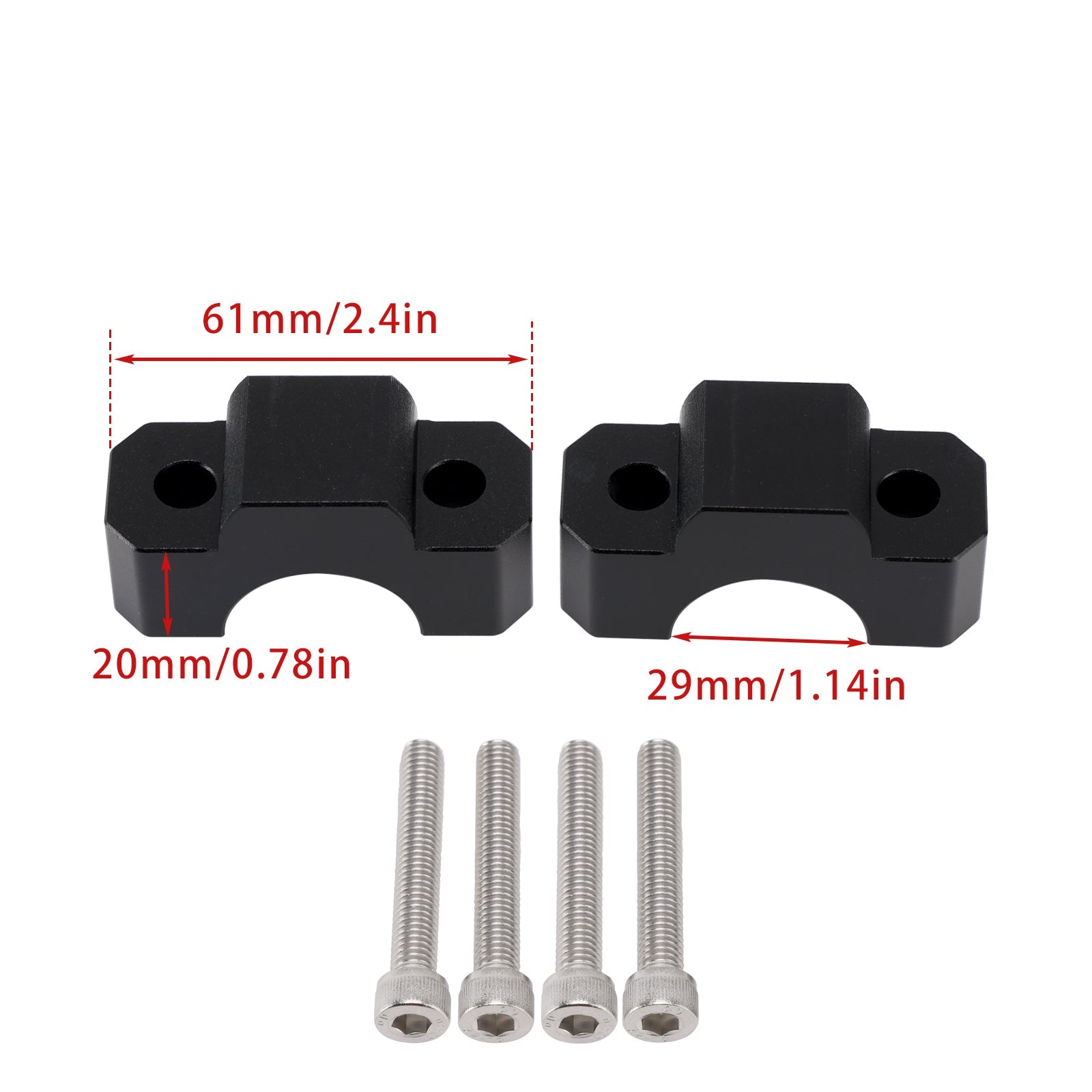 MANUEL SPESSORI RIALZI RISER POUR HONDA CRF1100L AFRICA TWIN 2020-2025