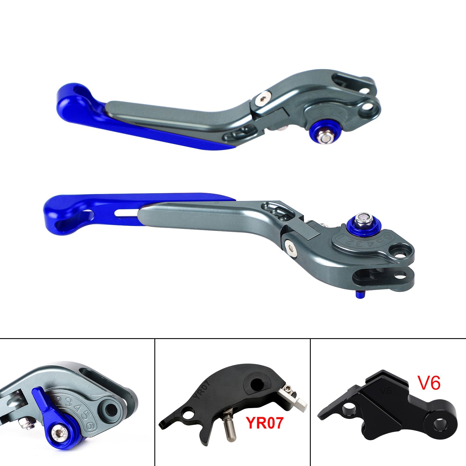 Levier de frein et d'embrayage réglable compatible avec YAMAHA XSR900 XSR900GP MT-09 2024-2025