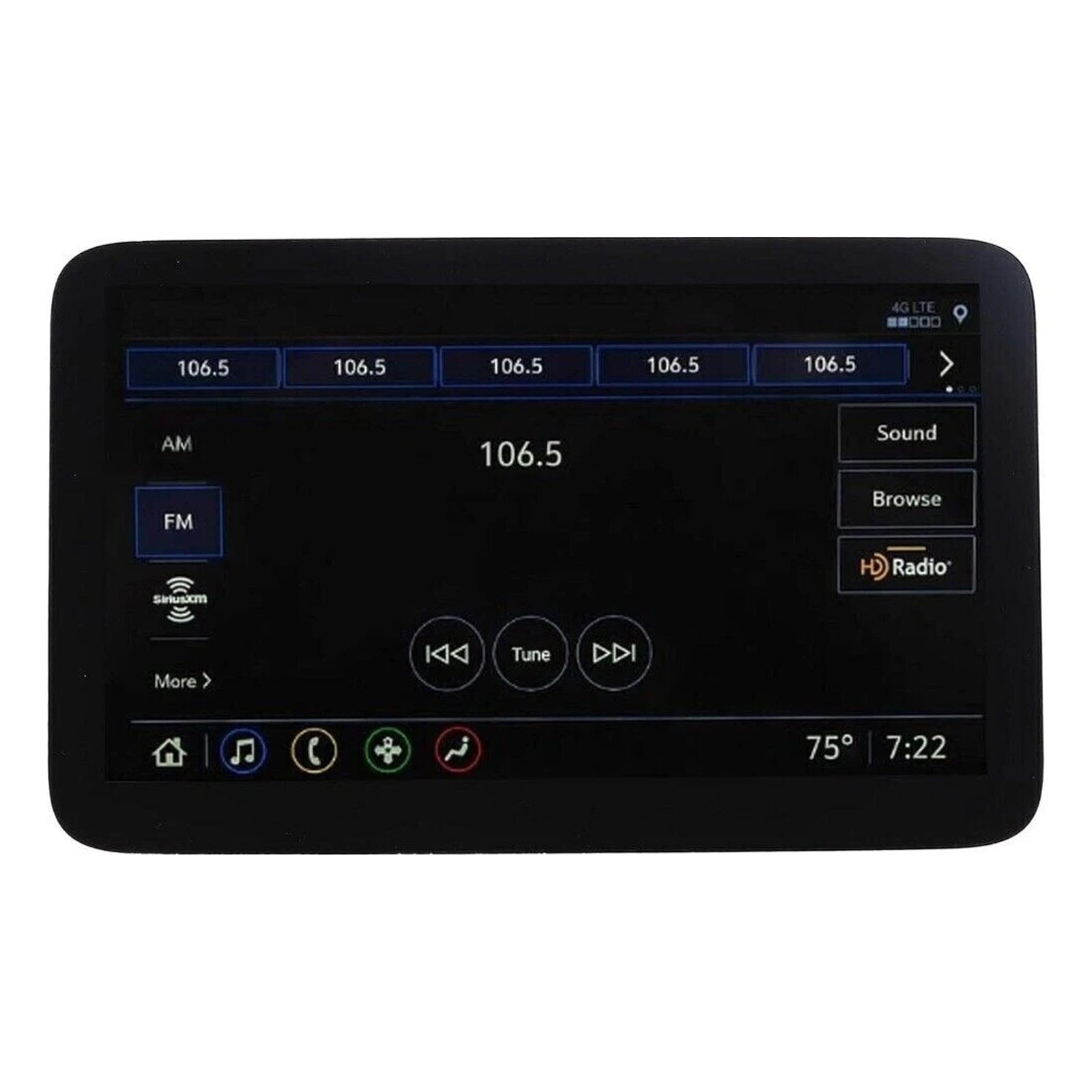 Ekran LCD 85100044 84824745 dla podmiejskiego GMC Yukon XL 21-24 Tylny zagłówek.