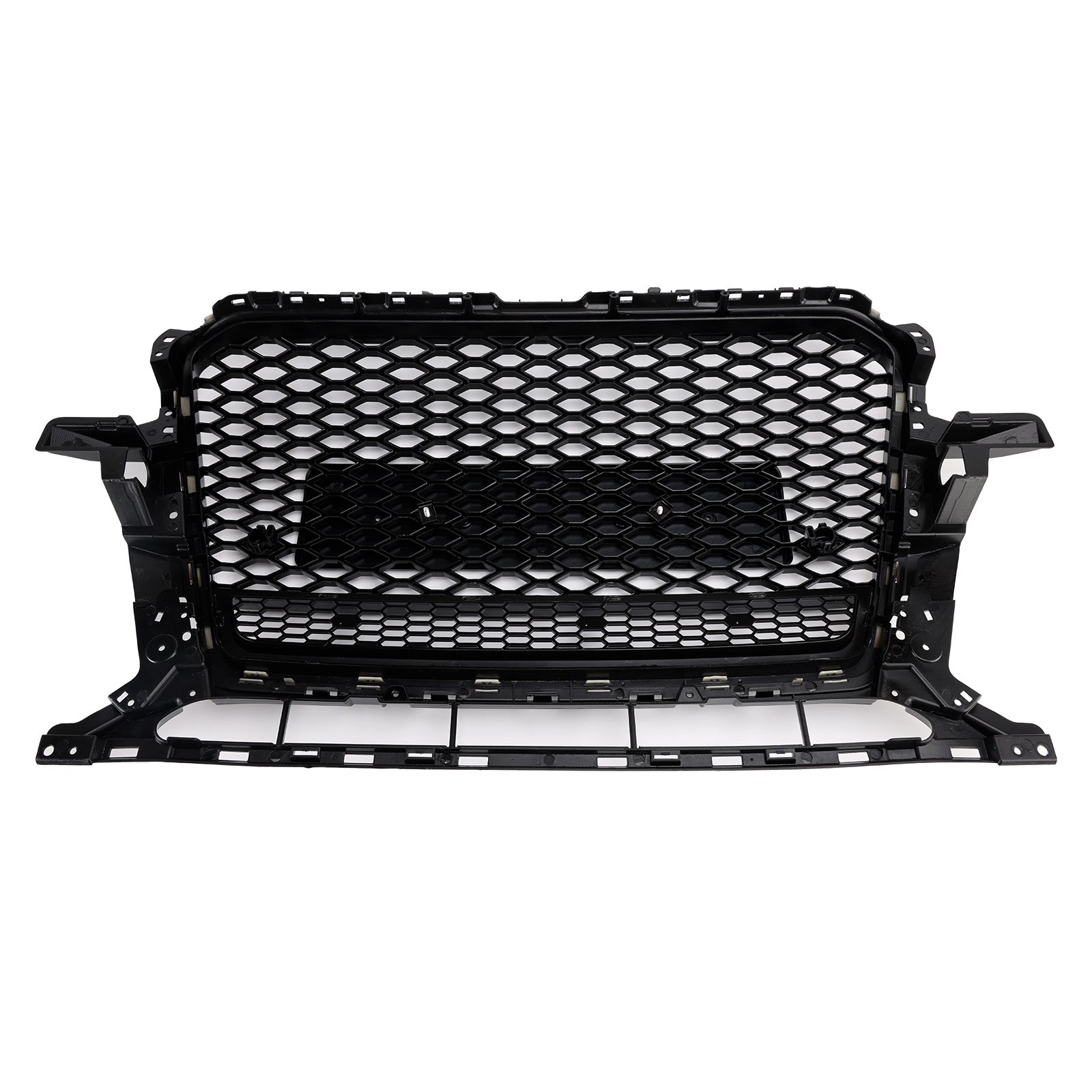 Grille de pare-chocs avant en nid d'abeille noir brillant pour Audi Q5 2013-2017