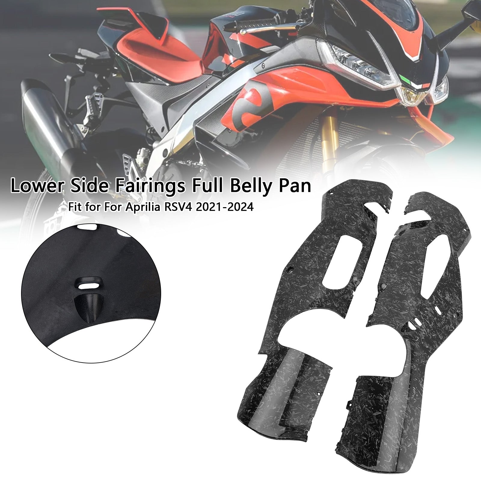 Cubierta de placa protectora de carenado inferior para Aprilia RSV4 2021-2024