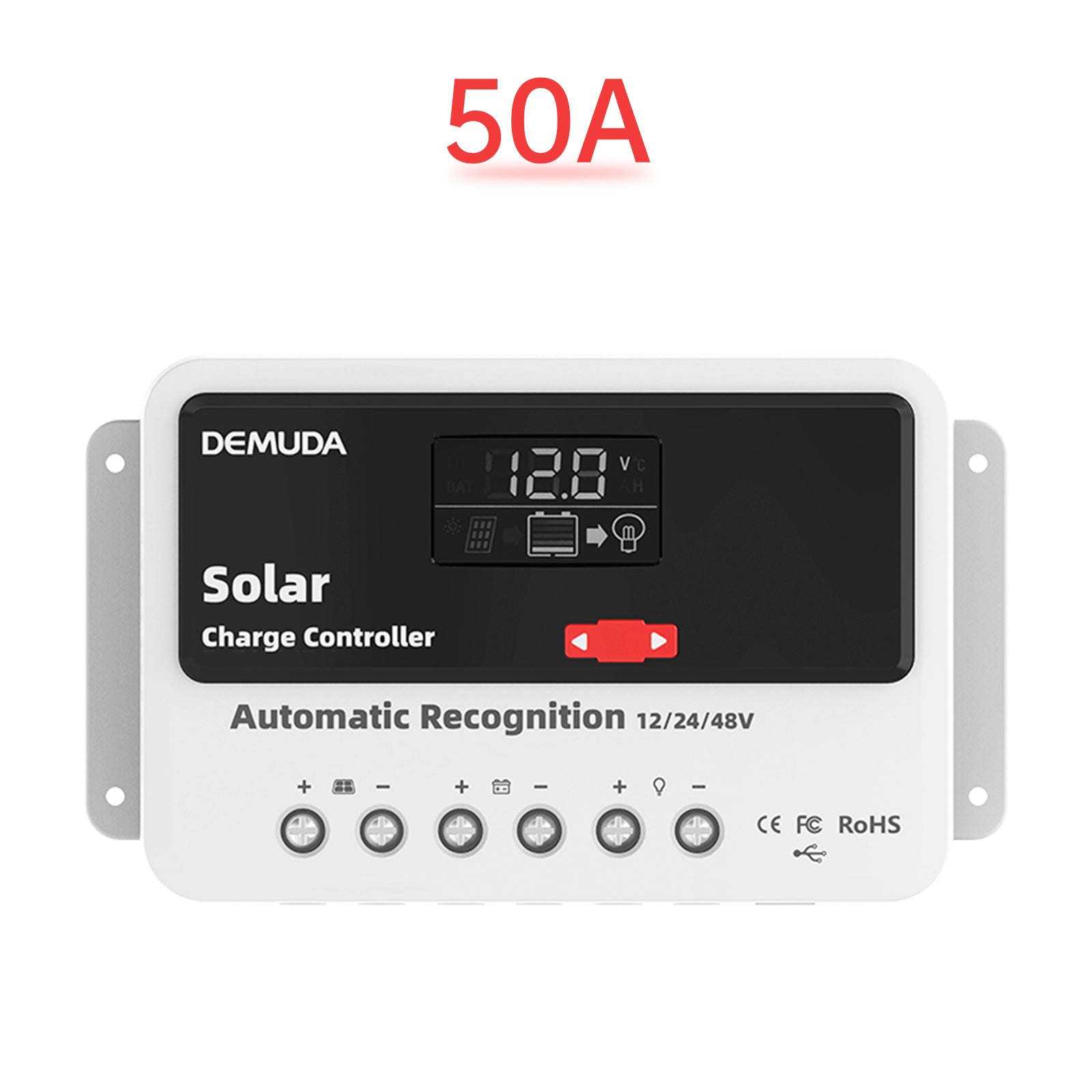 Contrôleur solaire automatique PWM 12 V 24 V 48 V 10 A-60 A, phosphate de fer