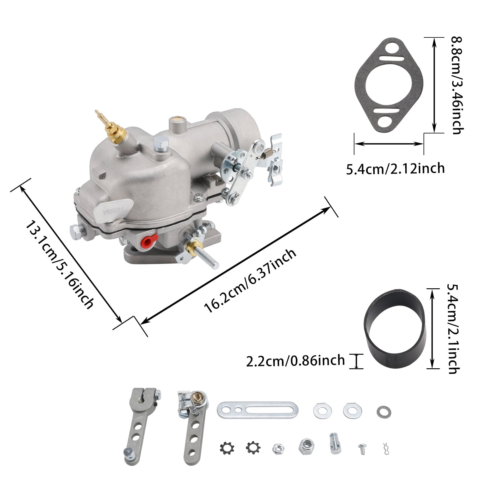 Carburador 194996M93 517099M93 para tractores Massey Ferguson 65 3165 165