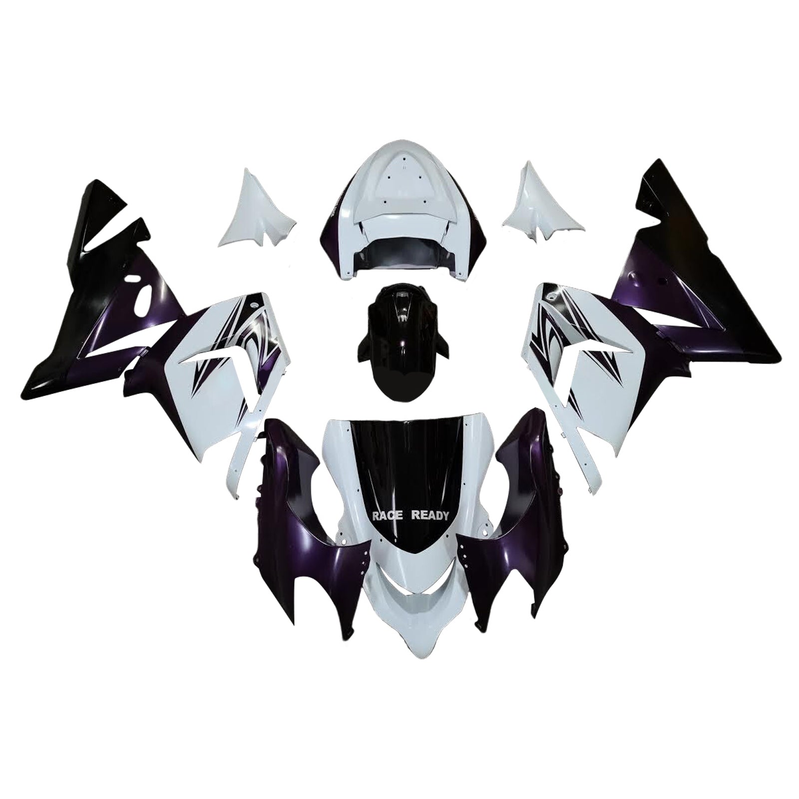 Kit de carenado de inyección, carrocería de plástico ABS para Kawasaki ZX10R 2004-2005