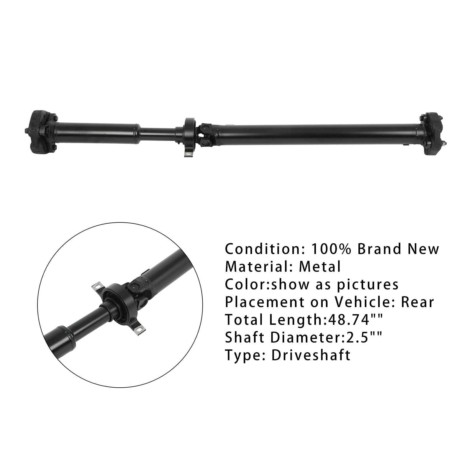 Arbre de transmission arrière pour BMW X1 2.0L 2012-2015, assemblage 26107573482 26107527376 986-260