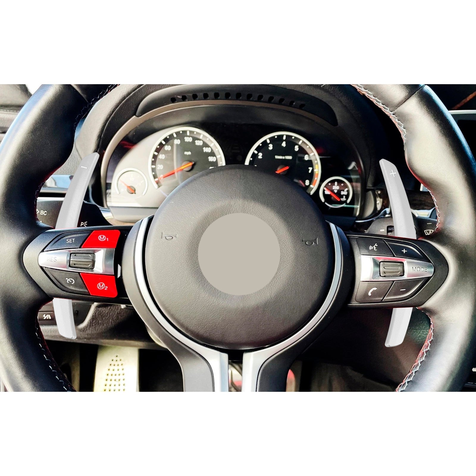 Rozszerzenie palet zmiany prędkości dla serii BMW F30 F31 F32 F10 x3 x5 srebrne aluminium