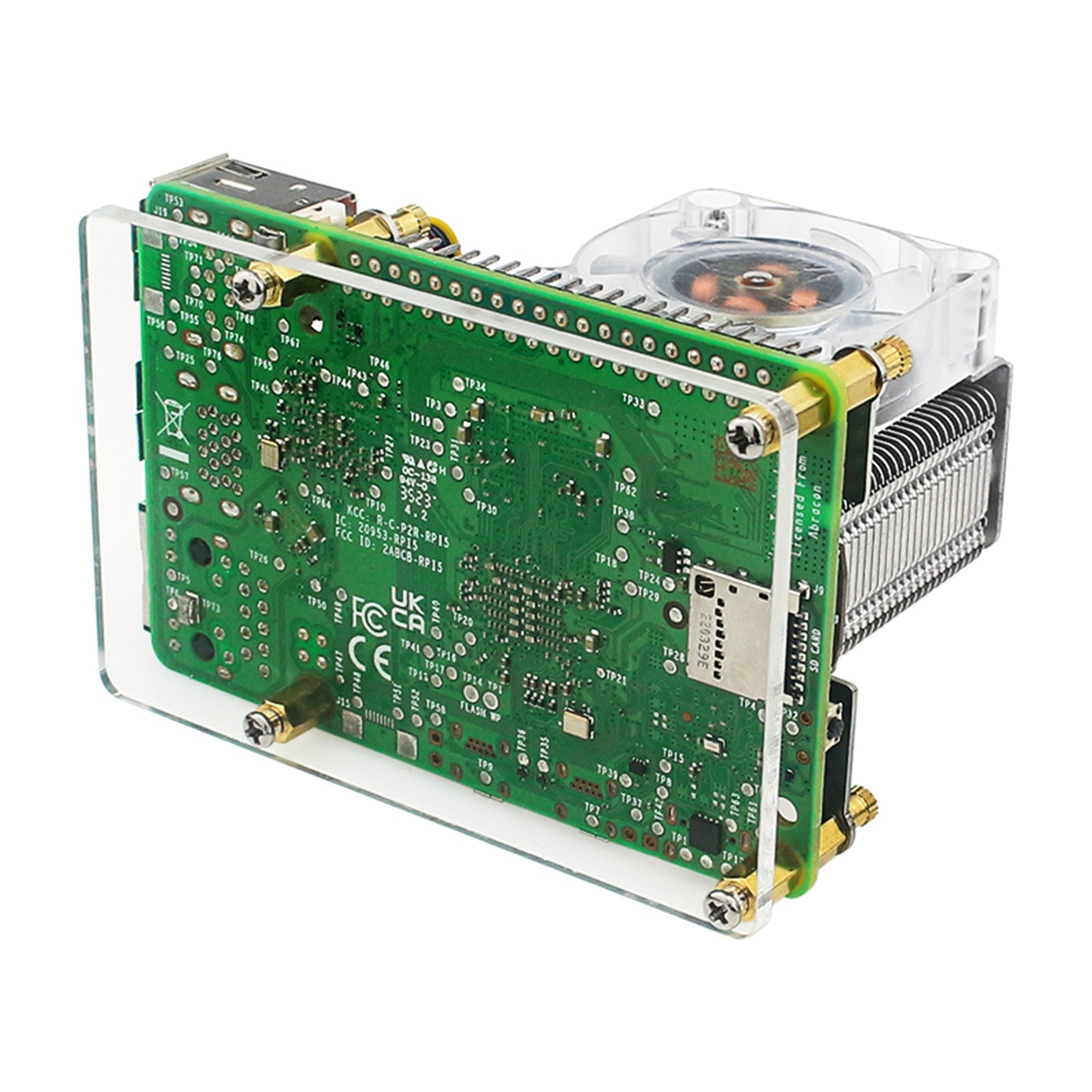 Raspberry Pi 5b malina malina malina hladilnika ventilatorja Raspberry radiator pi5 led