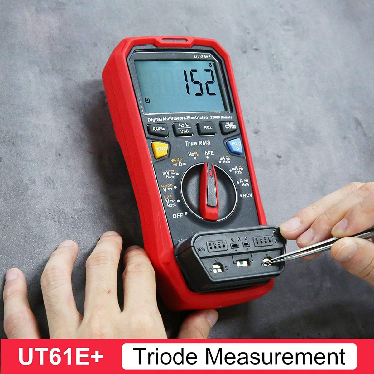 Multimètres numériques UT61E+ AC/DC à sélection automatique de gamme