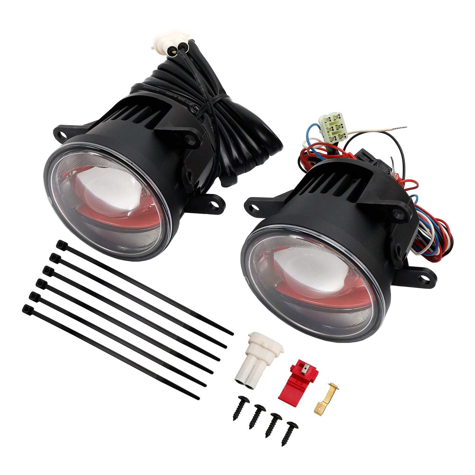 LedTiving Car Lighthouse Fog Drl Pink Edition 90 mm 6 000 K per Osram