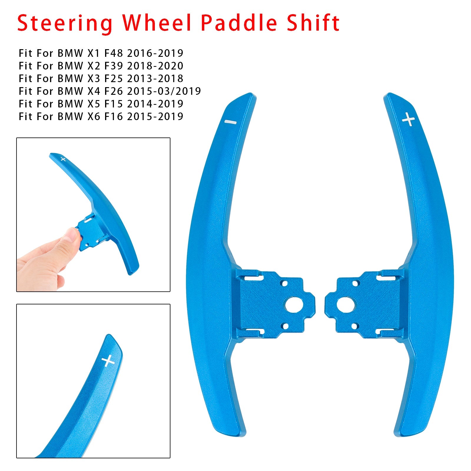 Podaljšek palete za spreminjanje hitrosti za BMW serije F30 F31 F32 F10 x3 x5 x5 aluminijasta modra