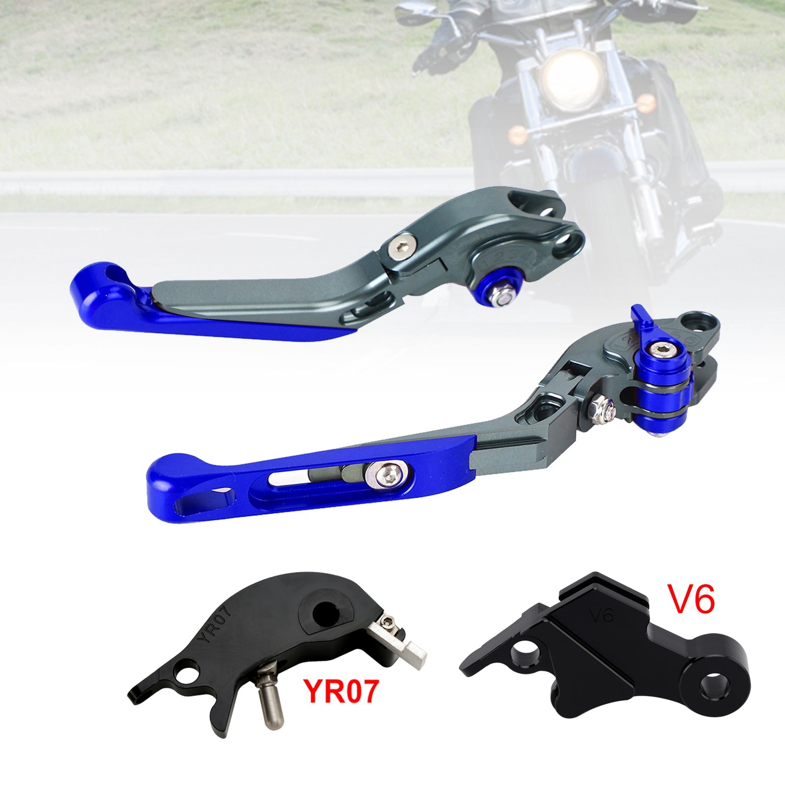 Levier de frein et d'embrayage réglable compatible avec YAMAHA XSR900 XSR900GP MT-09 2024-2025