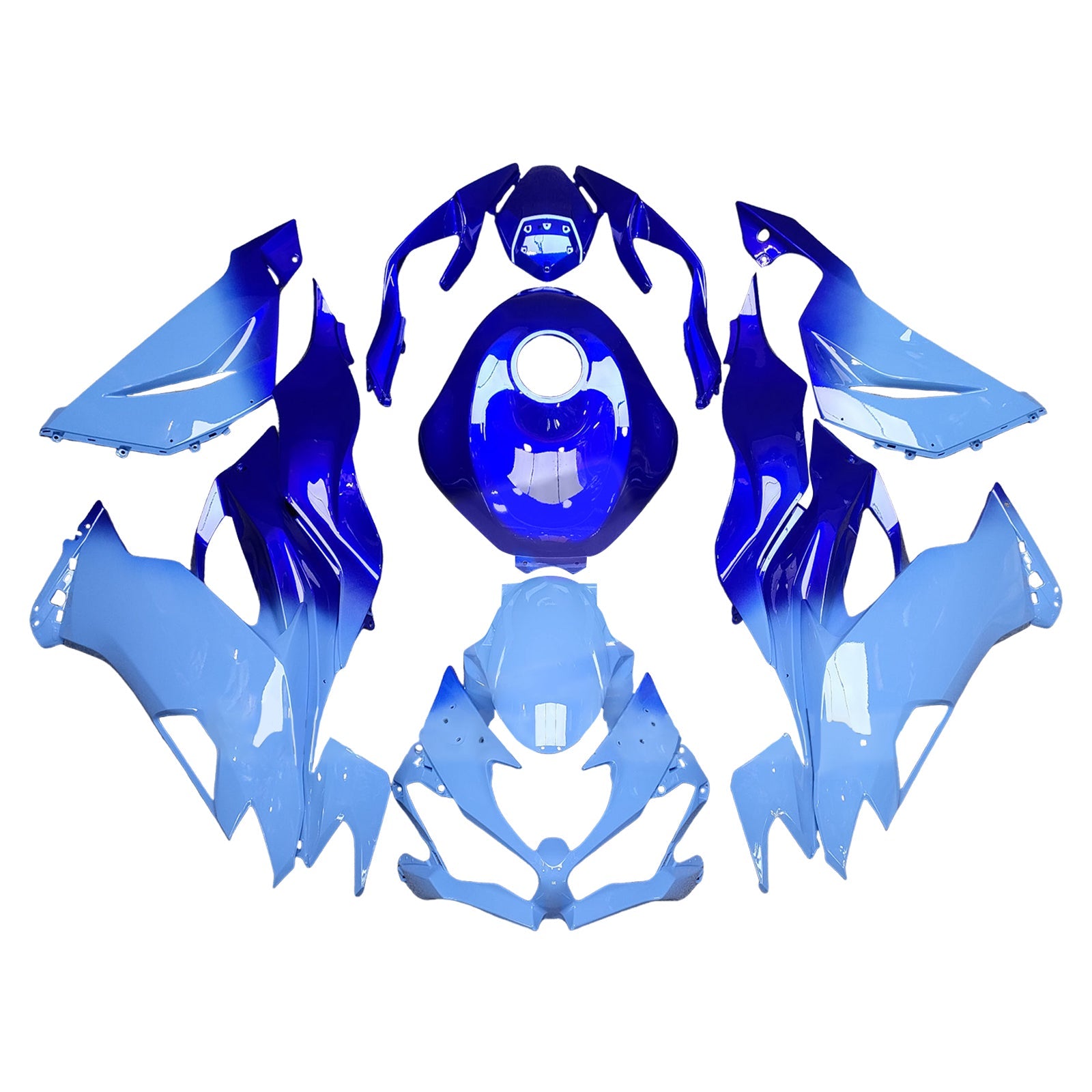 Kit di carenatura a iniezione, corpo in plastica ABS per Kawasaki ZX6R 2019-2023