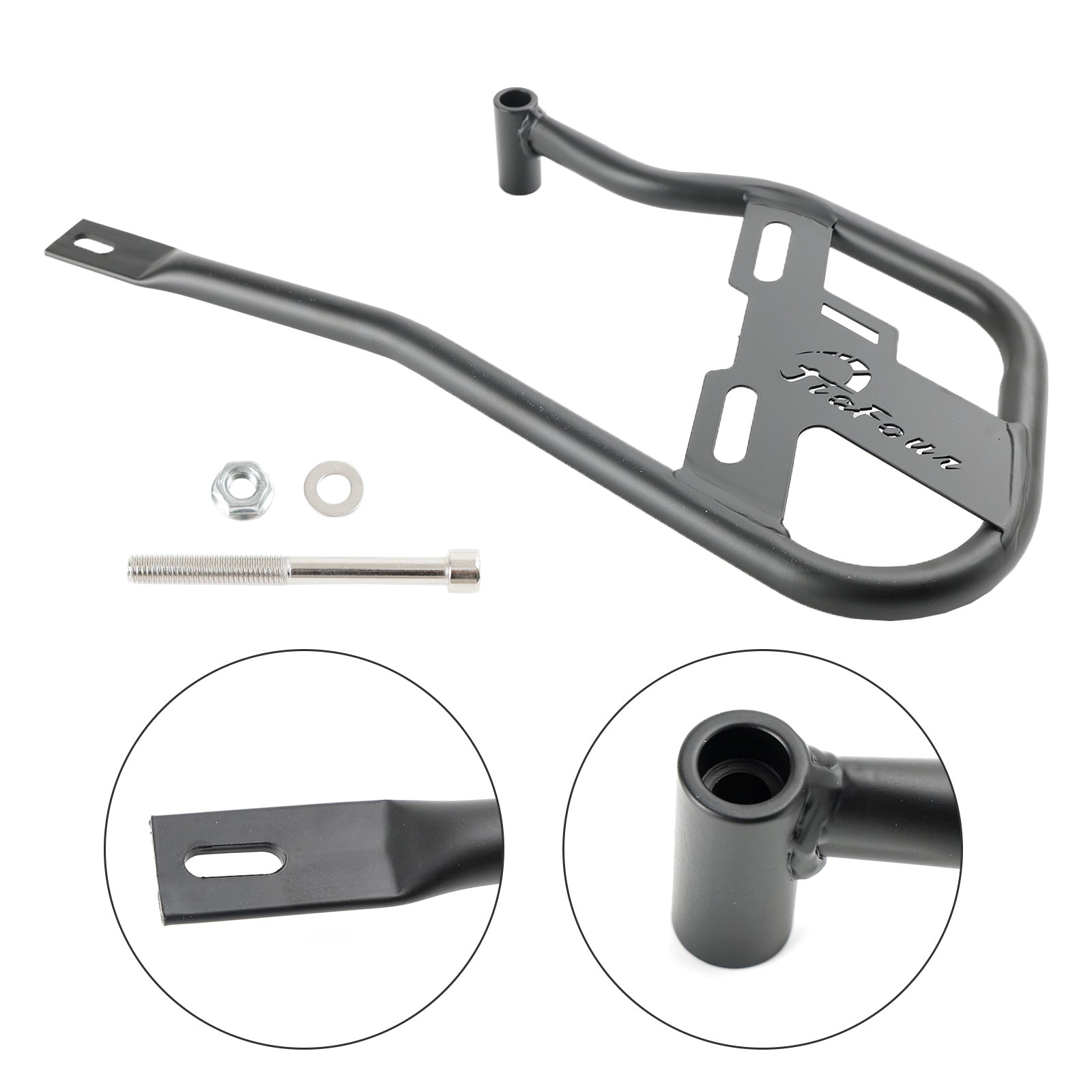 2022-2023 Field Hunter 350 satulalaukun tuki, matkatavaroiden vasen kiinnitysteline