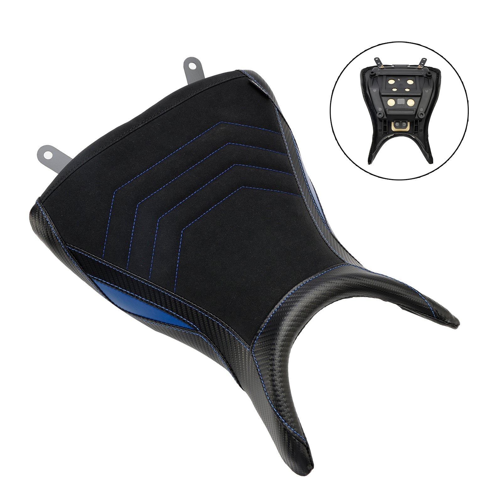 Cuscino del quartier generale prima del raider in poliuretano blu per Yamaha MT-03 YZF-R3 2015-2023