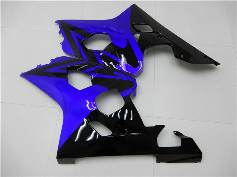 Kit de carénage en plastique moulé par injection bleu et noir pour Suzuki GSXR600/750 2004-2005