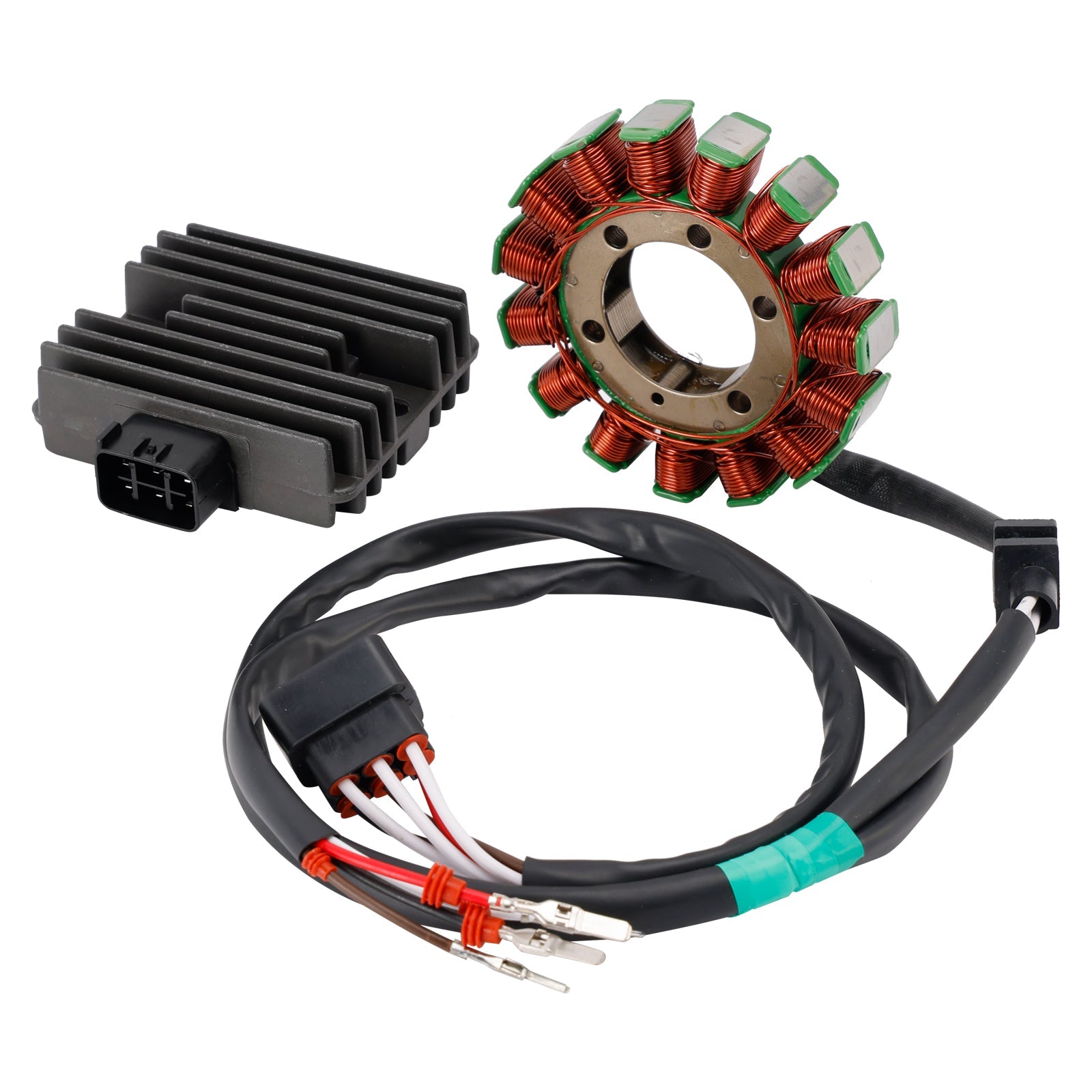 Stator et régulateur Kawasaki VN900D Vulcan 900 Classic LT (2006-2024) - Références : 21003-0053 et 21066-070