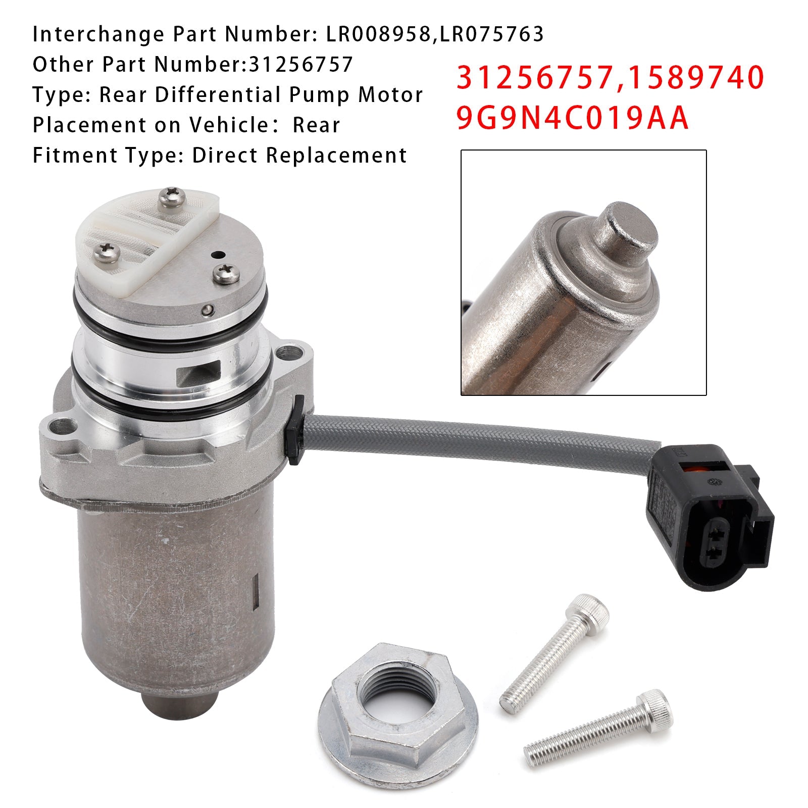 Pompe à huile différentielle Volvo D5 AWD T6 AWD 31256757