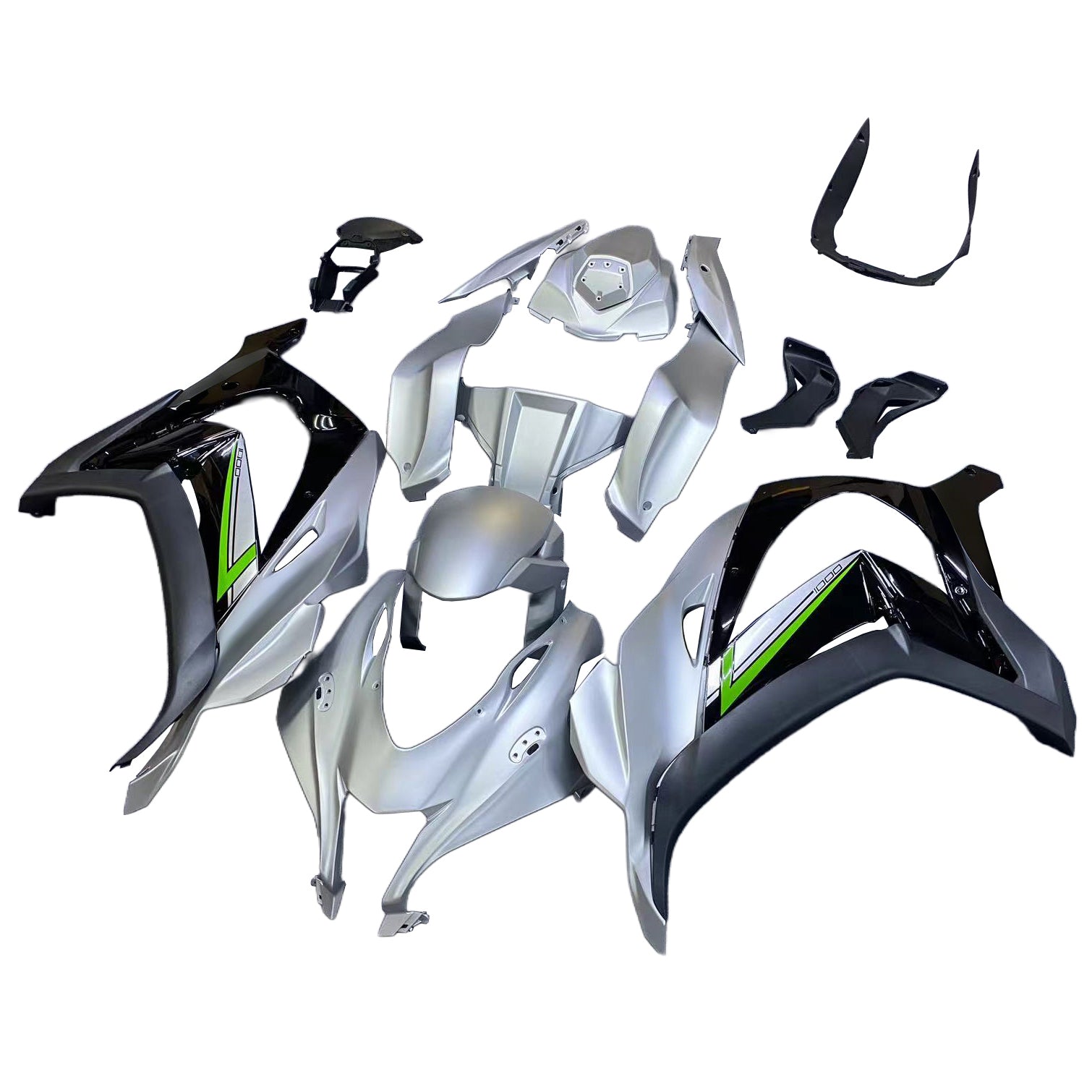 Kit de carénage en plastique ABS injecté compatible avec Kawasaki ZX10R 2016-2020