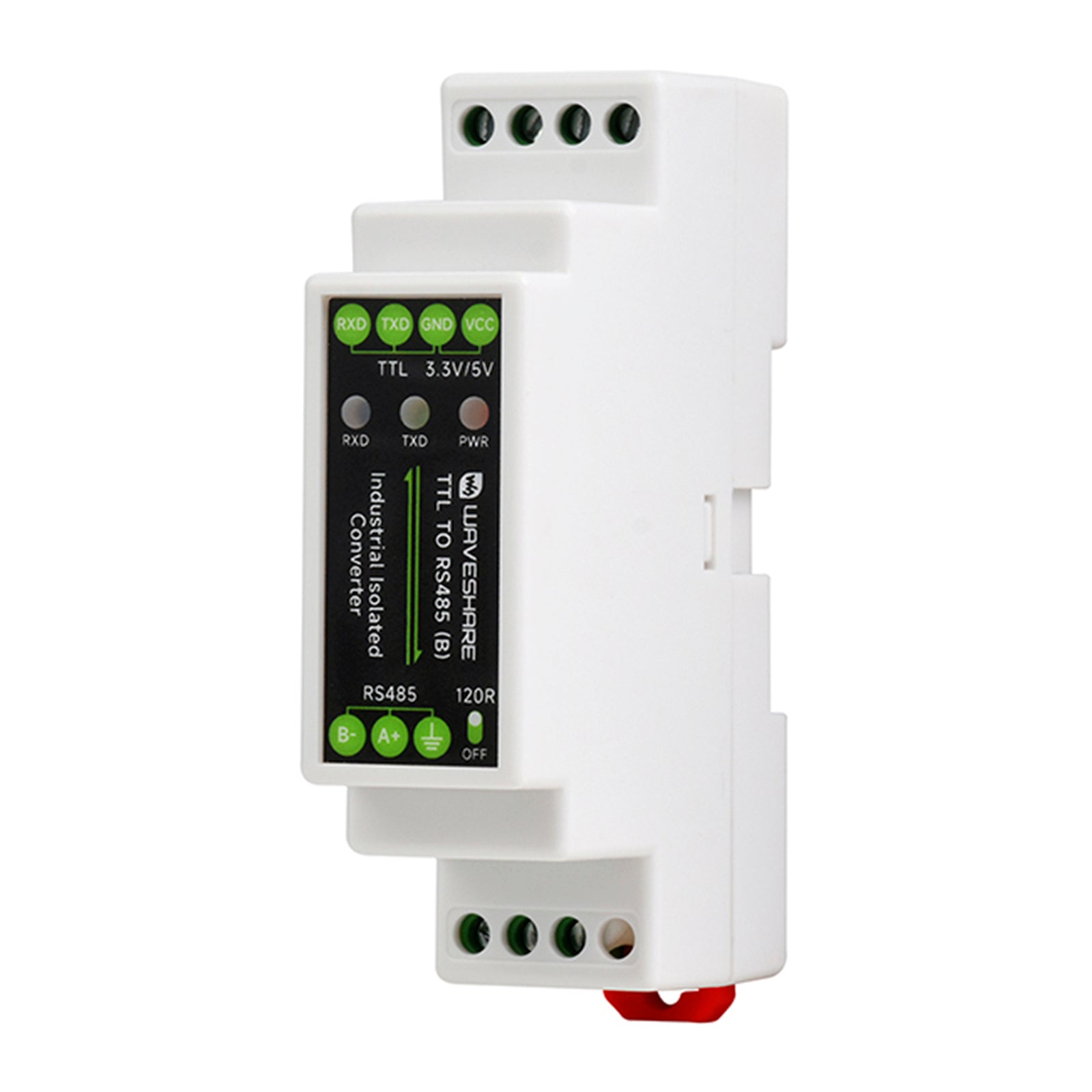 Modul d&Električna izolacija Pretvornik za serijski signal TTL v RS485 na DIN-letev Prenapetostna zaščita