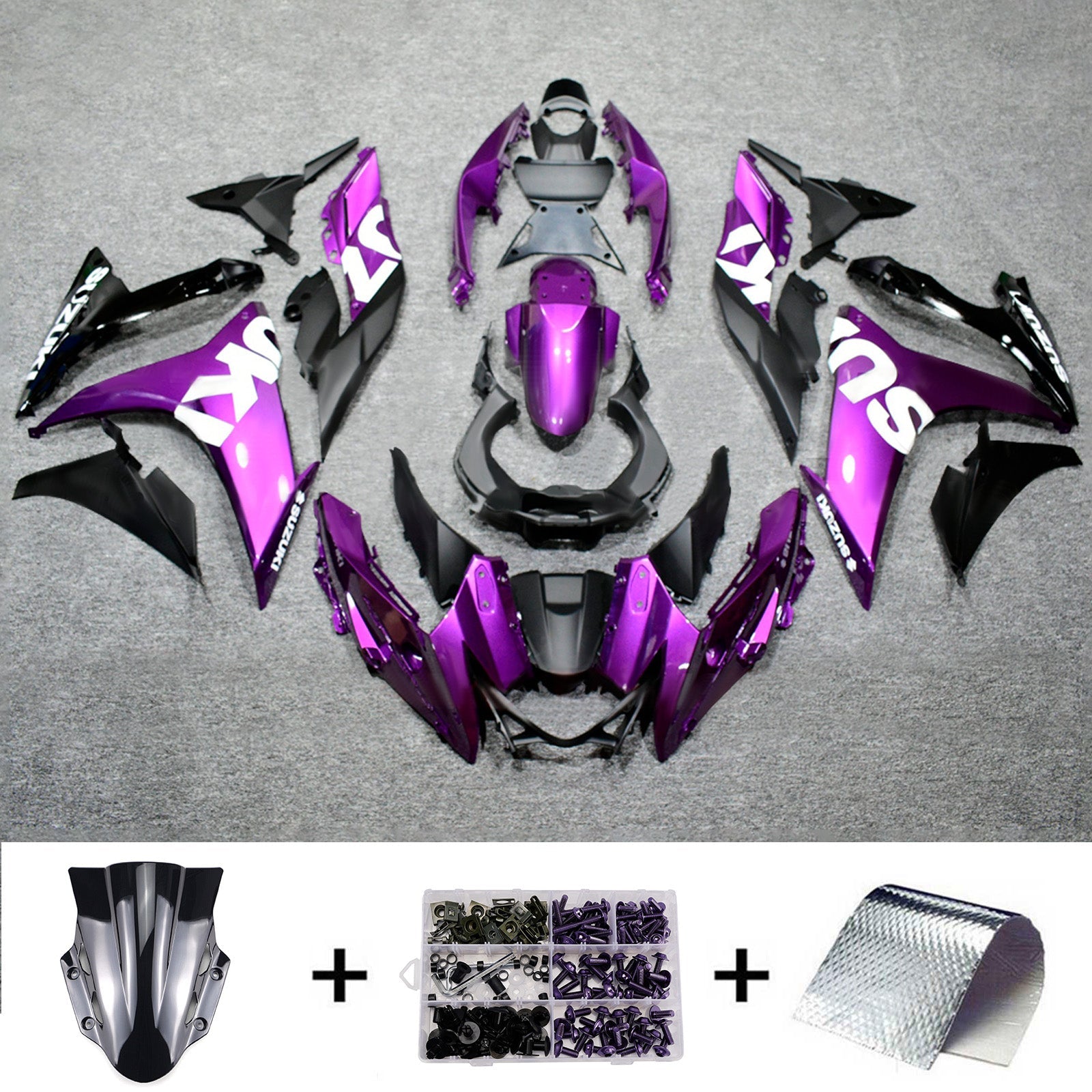 Kit de carénage injecté en plastique ABS pour Suzuki GSX250R 2017-2020