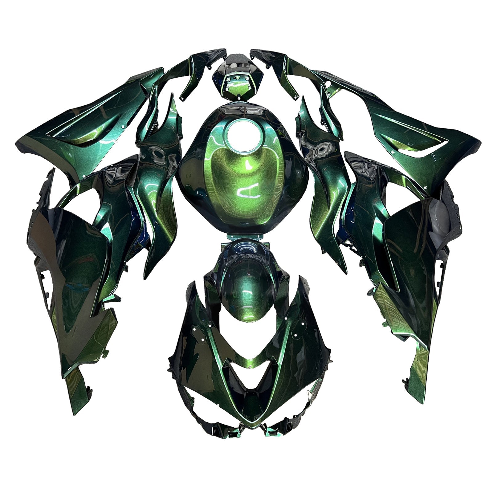 Kit di carenatura a iniezione, corpo di plastica ABS per Kawasaki ZX-6R 2024-2025
